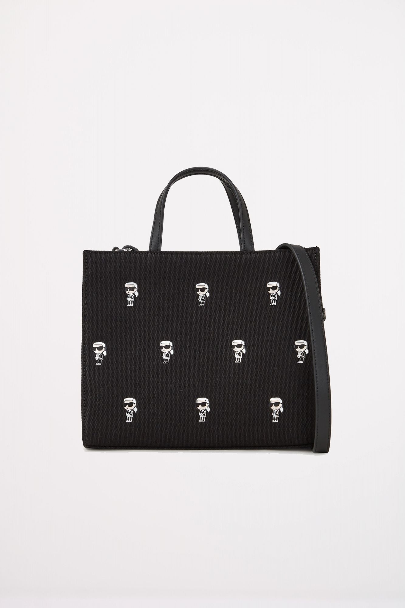 KARL LAGERFELD IKON AOP SM SQUARE TOTE en color NEGRO (1)