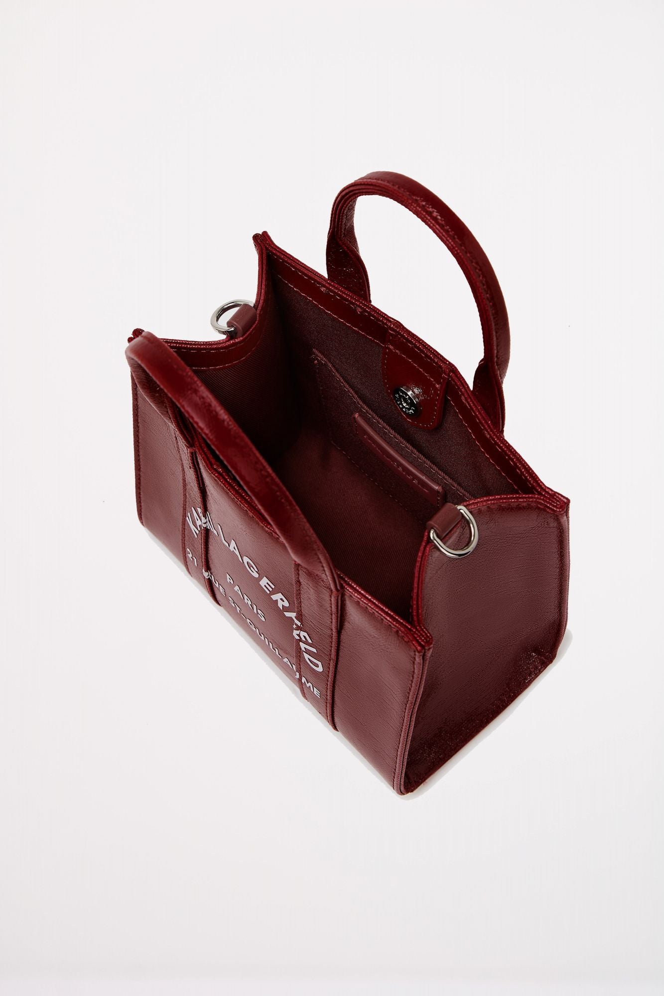 KARL LAGERFELD K RSG MINI SQUARE TOTE COA en color MARRON (3)