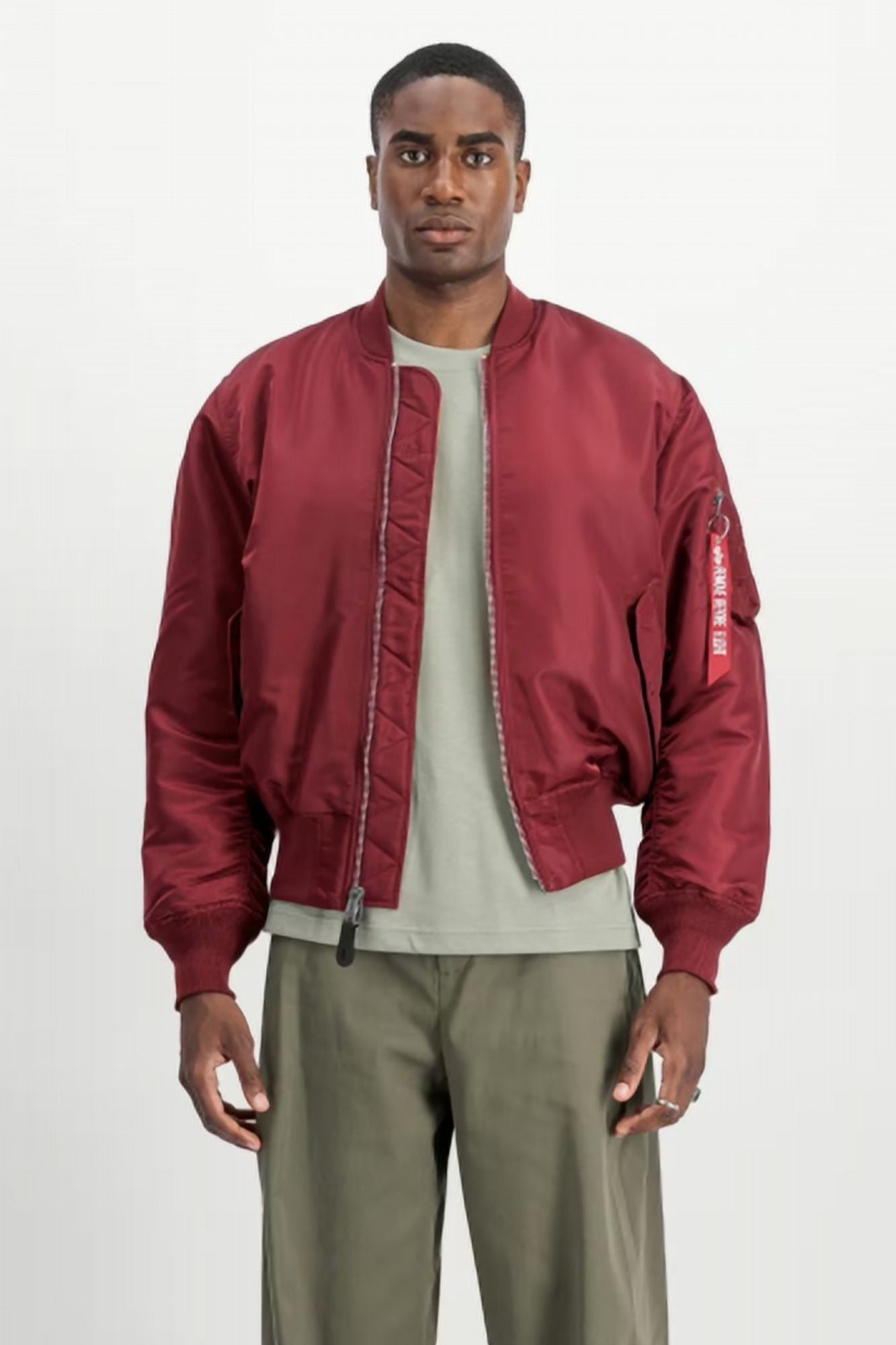 ALPHA INDUSTRIES MA-1 (HERITAGE) en color BURDEOS (1)