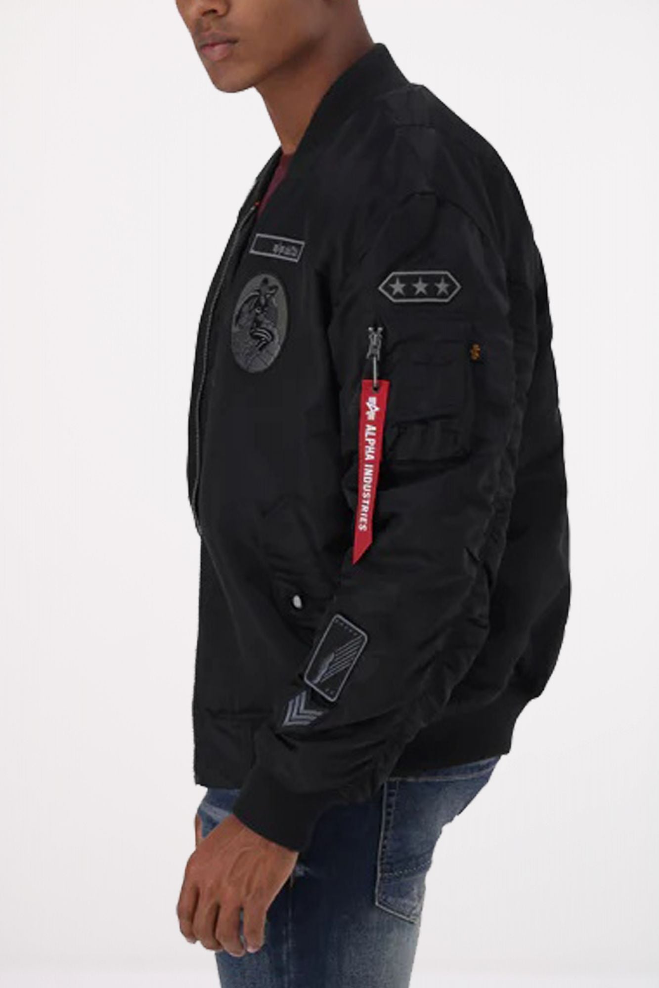 ALPHA INDUSTRIES MA-1 PATCH en color NEGRO (2)