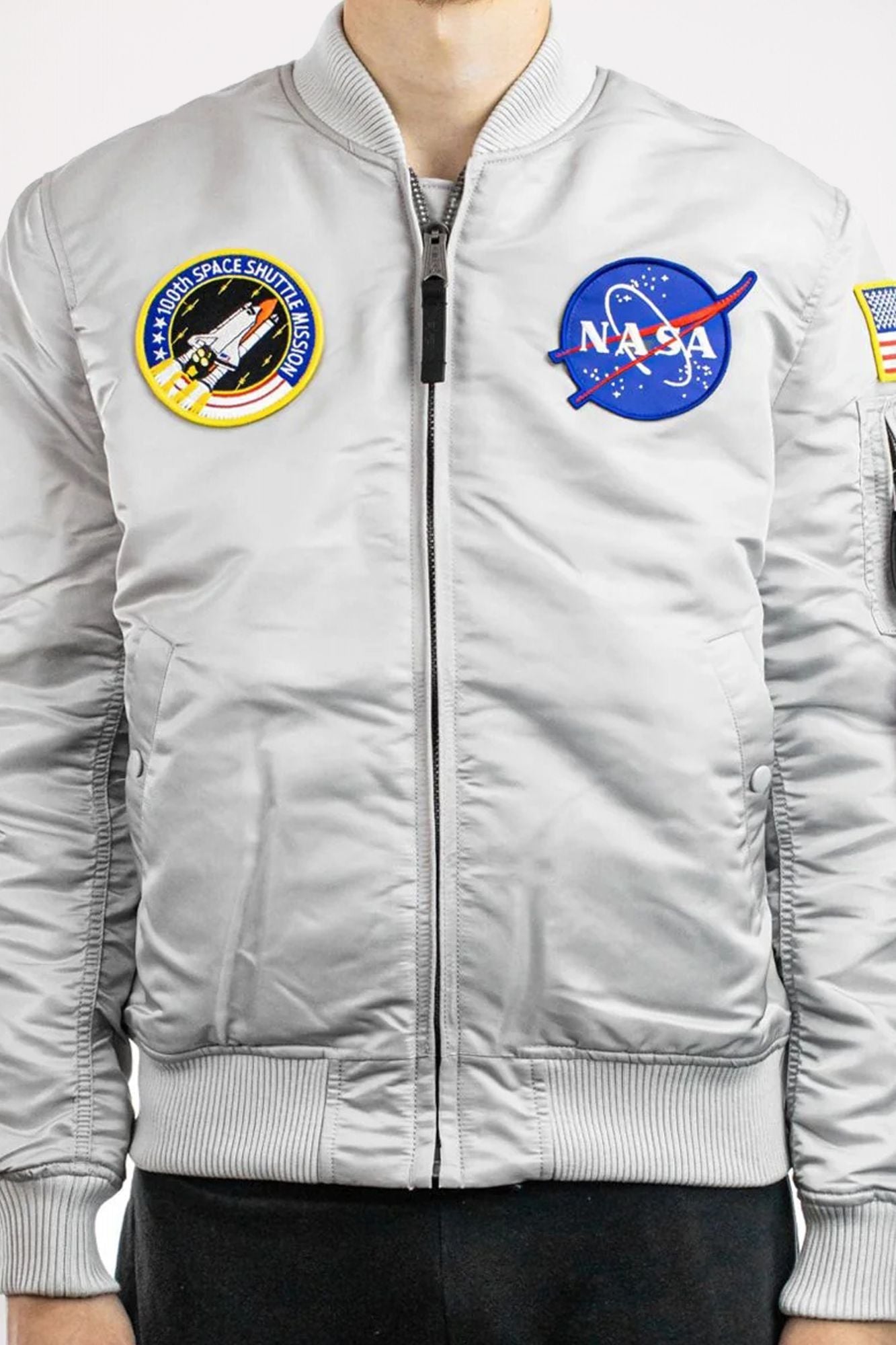 ALPHA INDUSTRIES MA1 VF NASA en color GRIS (1)