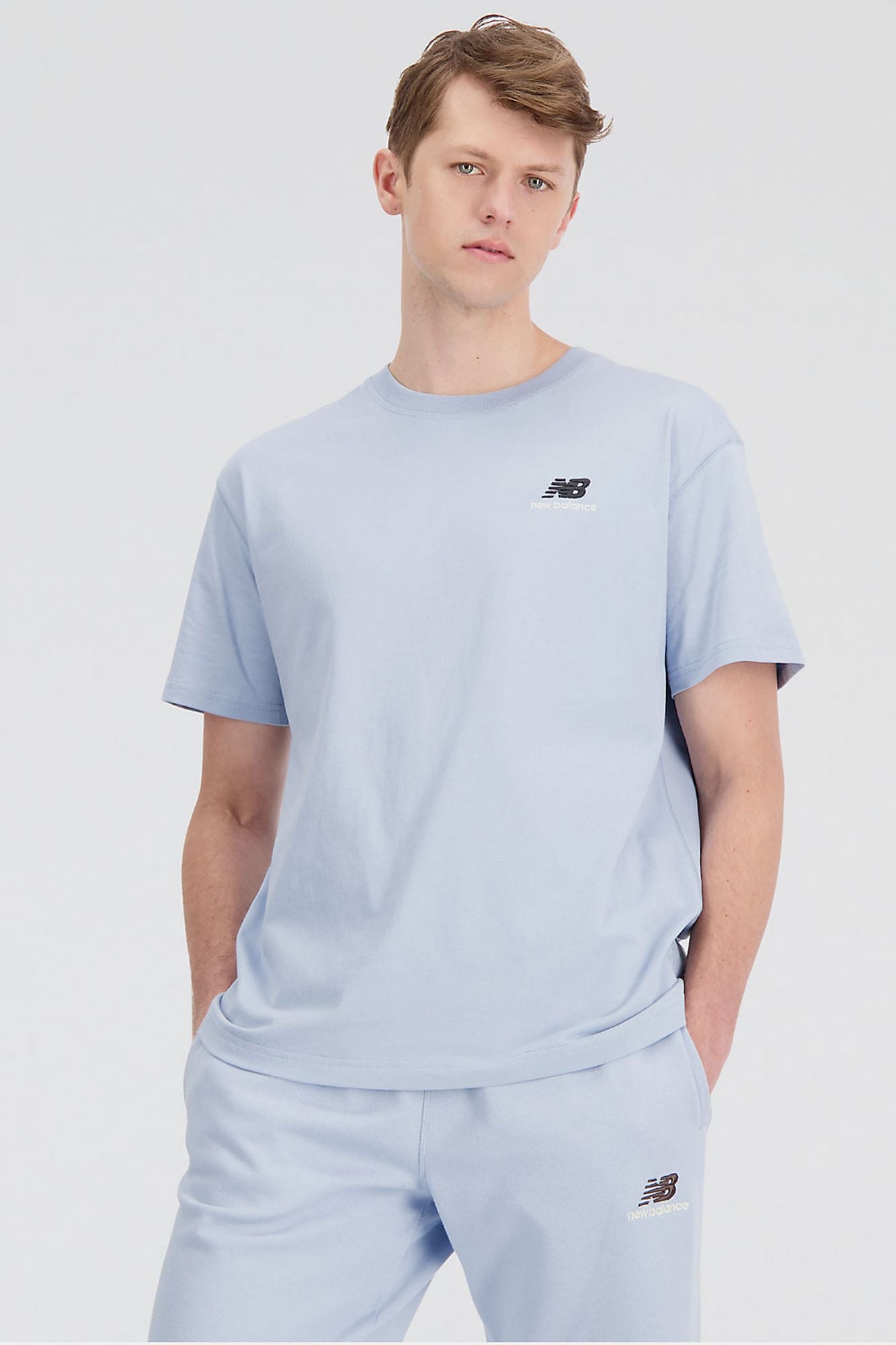 NEW BALANCE UNI-SSENTIALS COTTON en color AZUL (1)