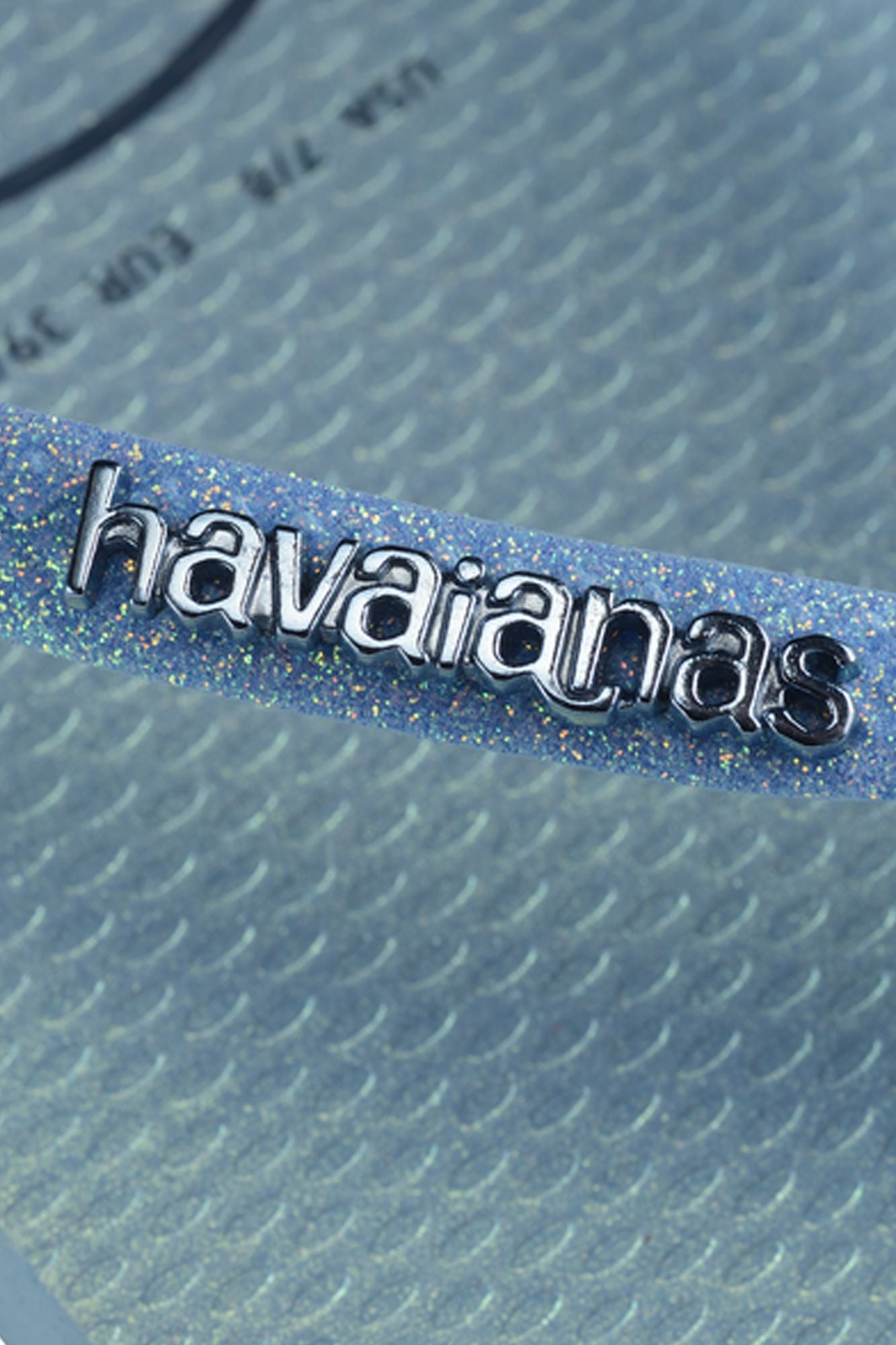 HAVAIANAS SLIM GLITTER IRIDESCE en color AZUL (4)