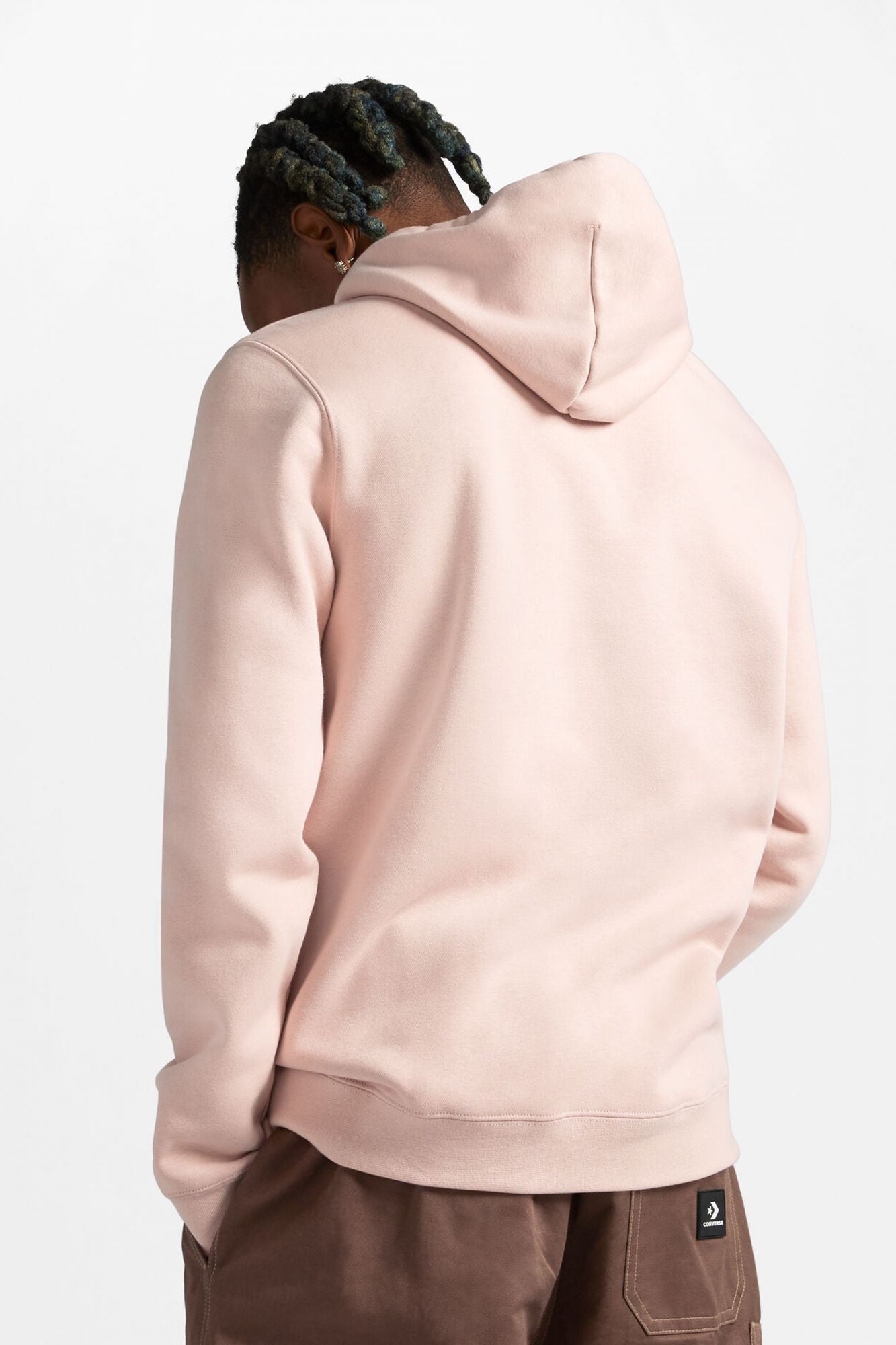 CONVERSE STAR CHEVRON HOODIE BB en color ROSA (2)