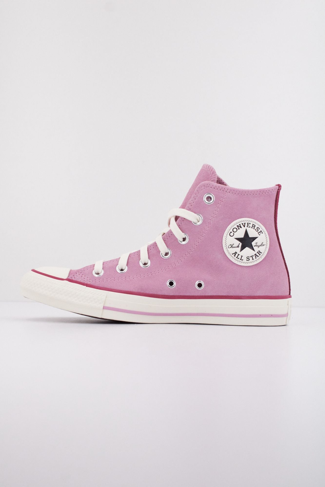 CONVERSE CHUCK TAYLOR ALL STAR CONTRAST SUEDE en color ROSA (1)