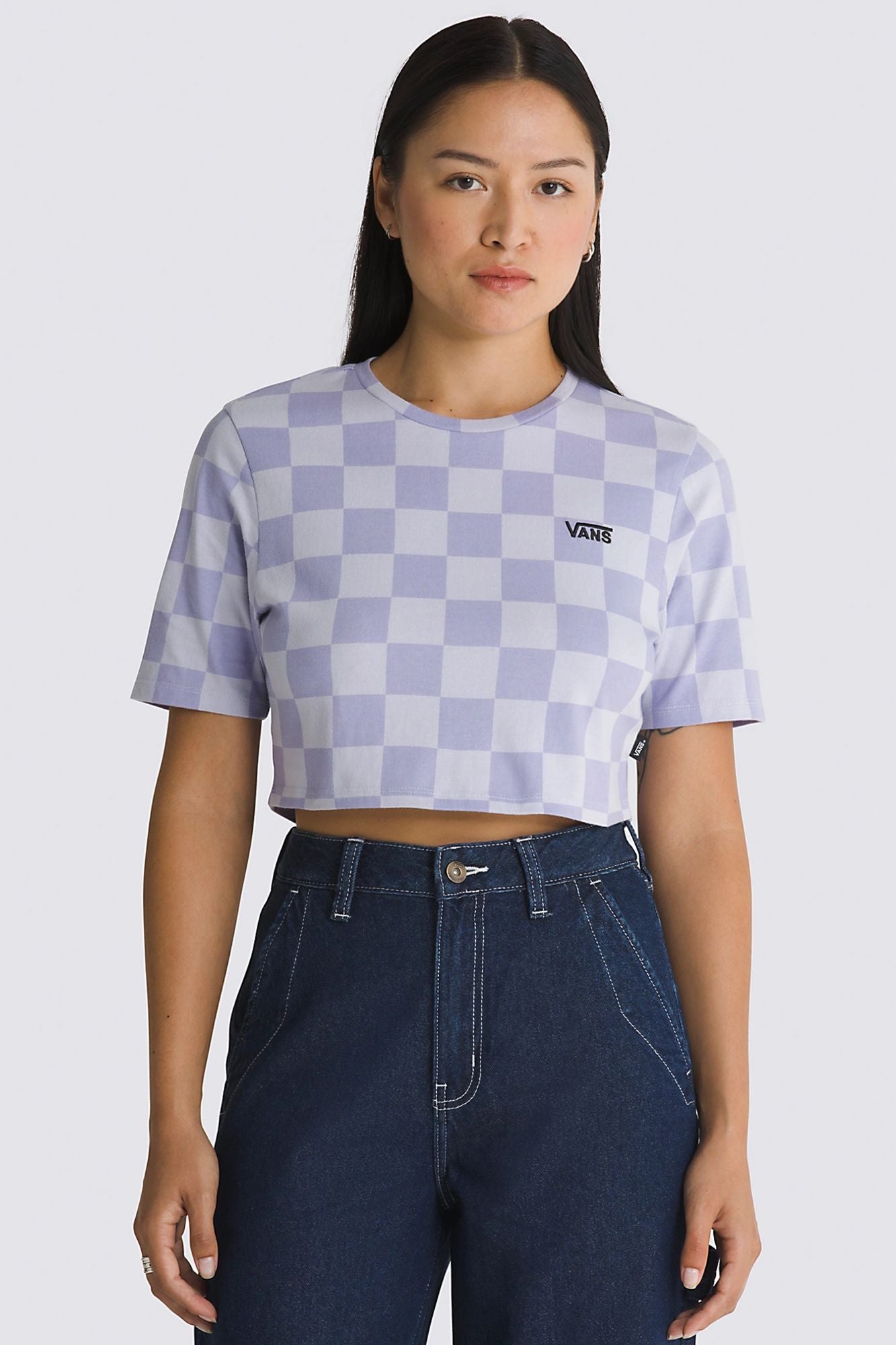 VANS CHECKER CREW CROP II en color VIOLETA (1)