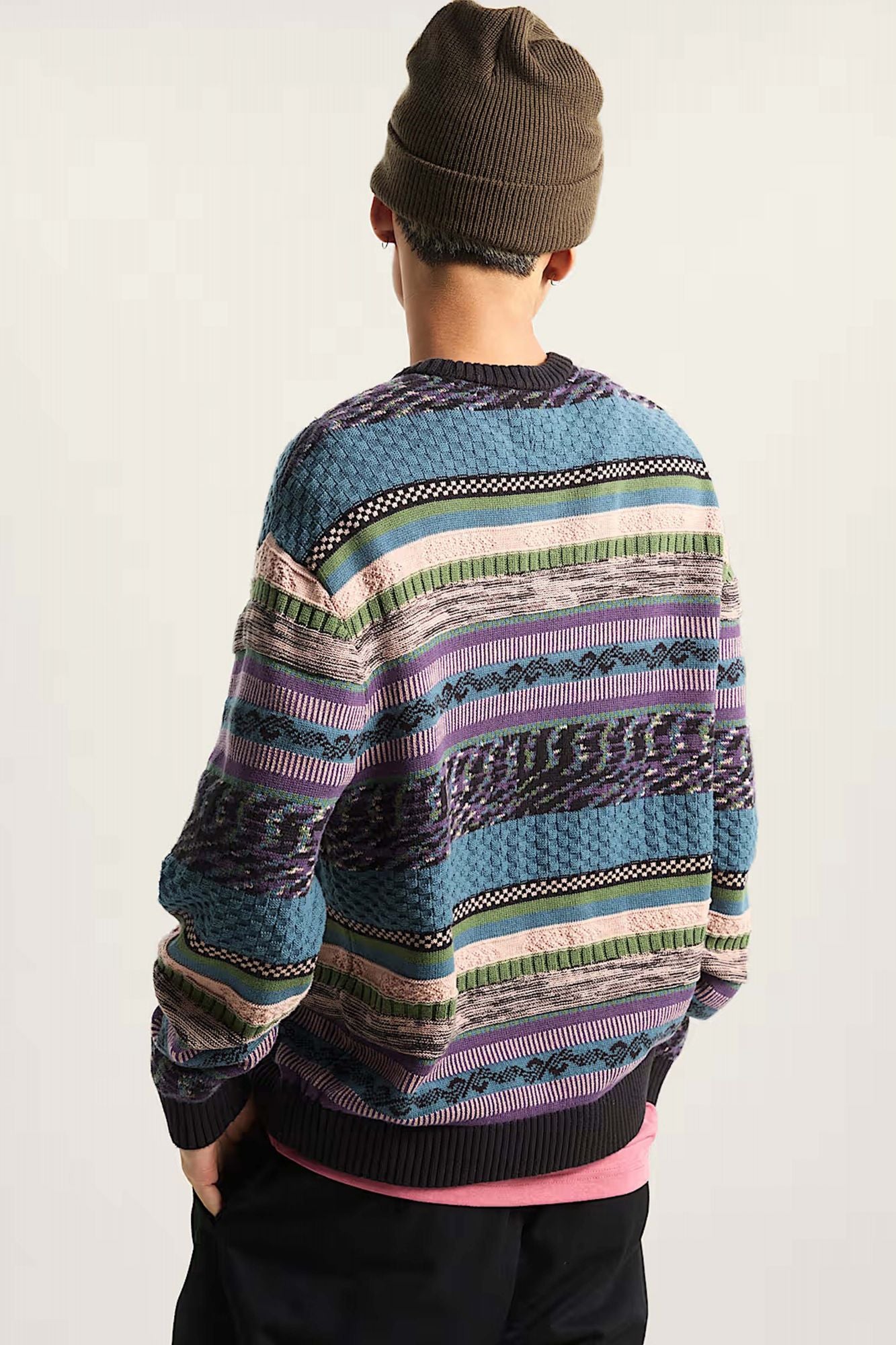 VANS BOYER CREW SWEATER en color MULTICOLOR (3)