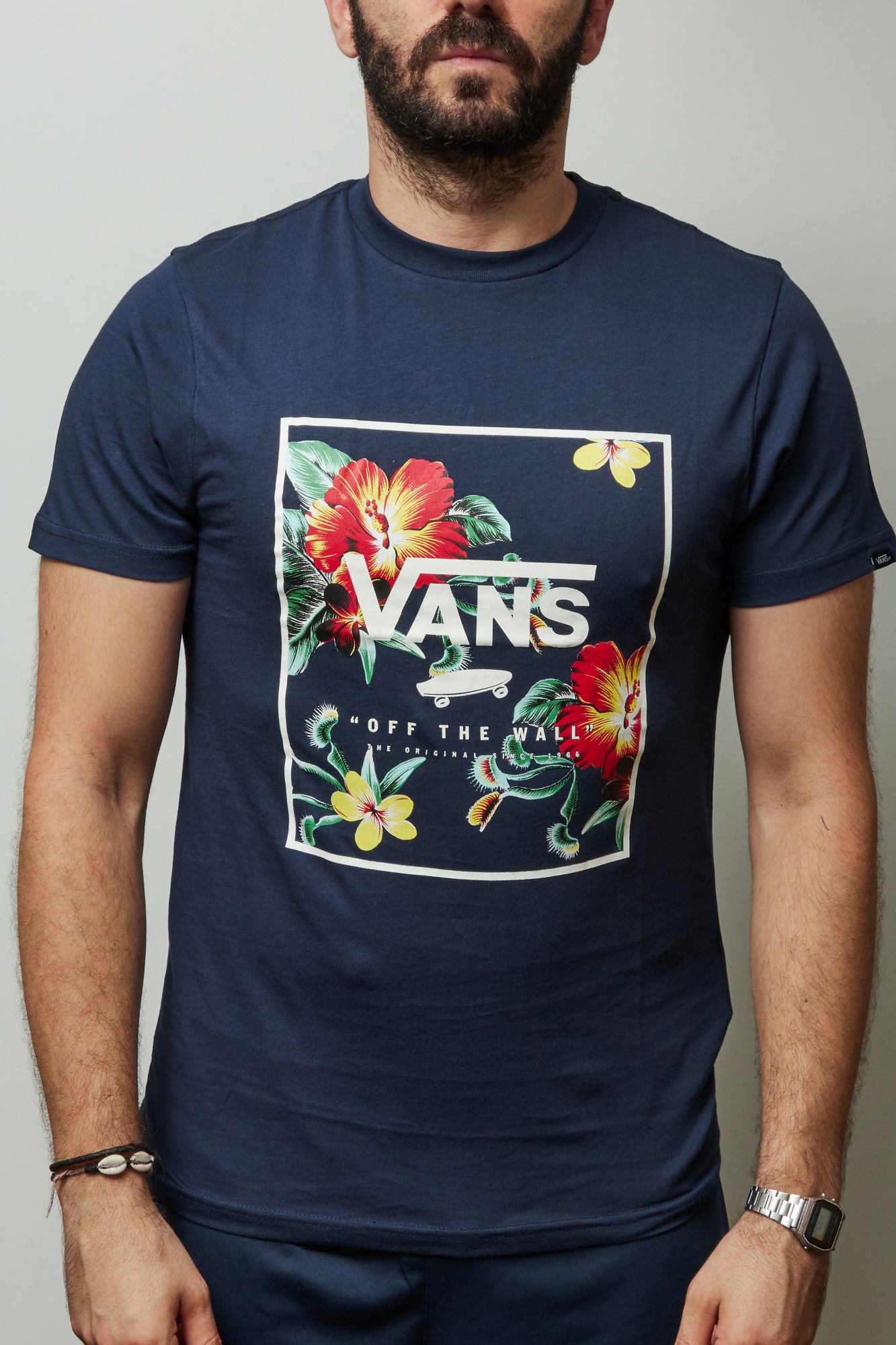 VANS PRINT BOX SS en color AZUL (1)