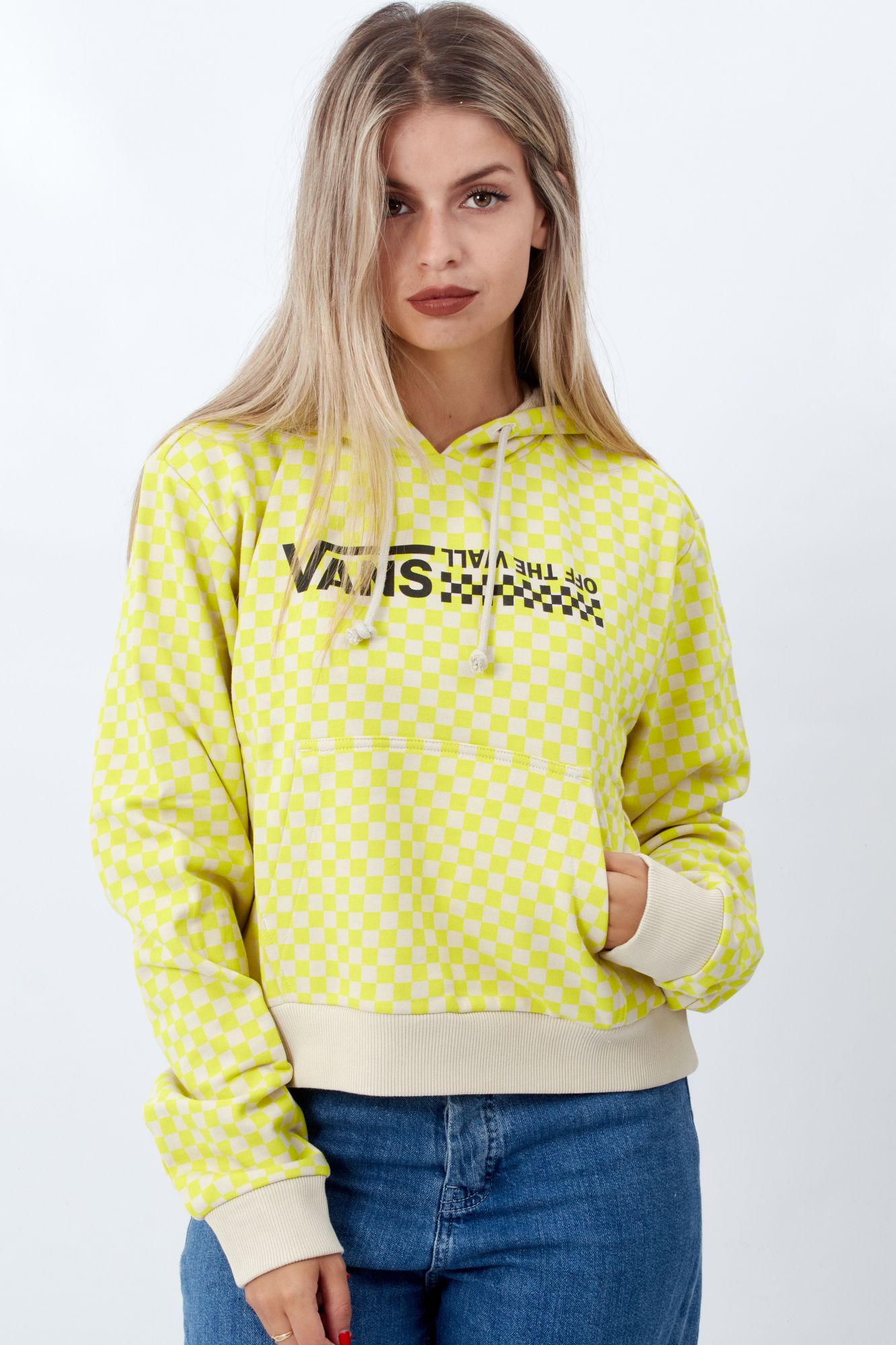 VANS QUANTUM HOODIE en color AMARILLO (1)