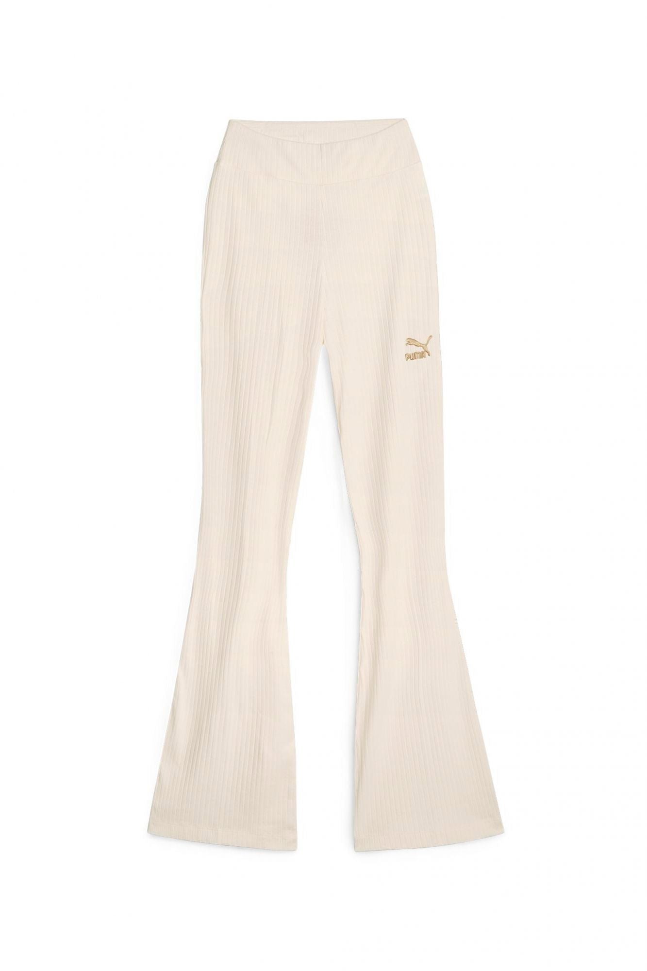 PUMA LEGGINGS RIBBED FLAR en color BEIS (2)