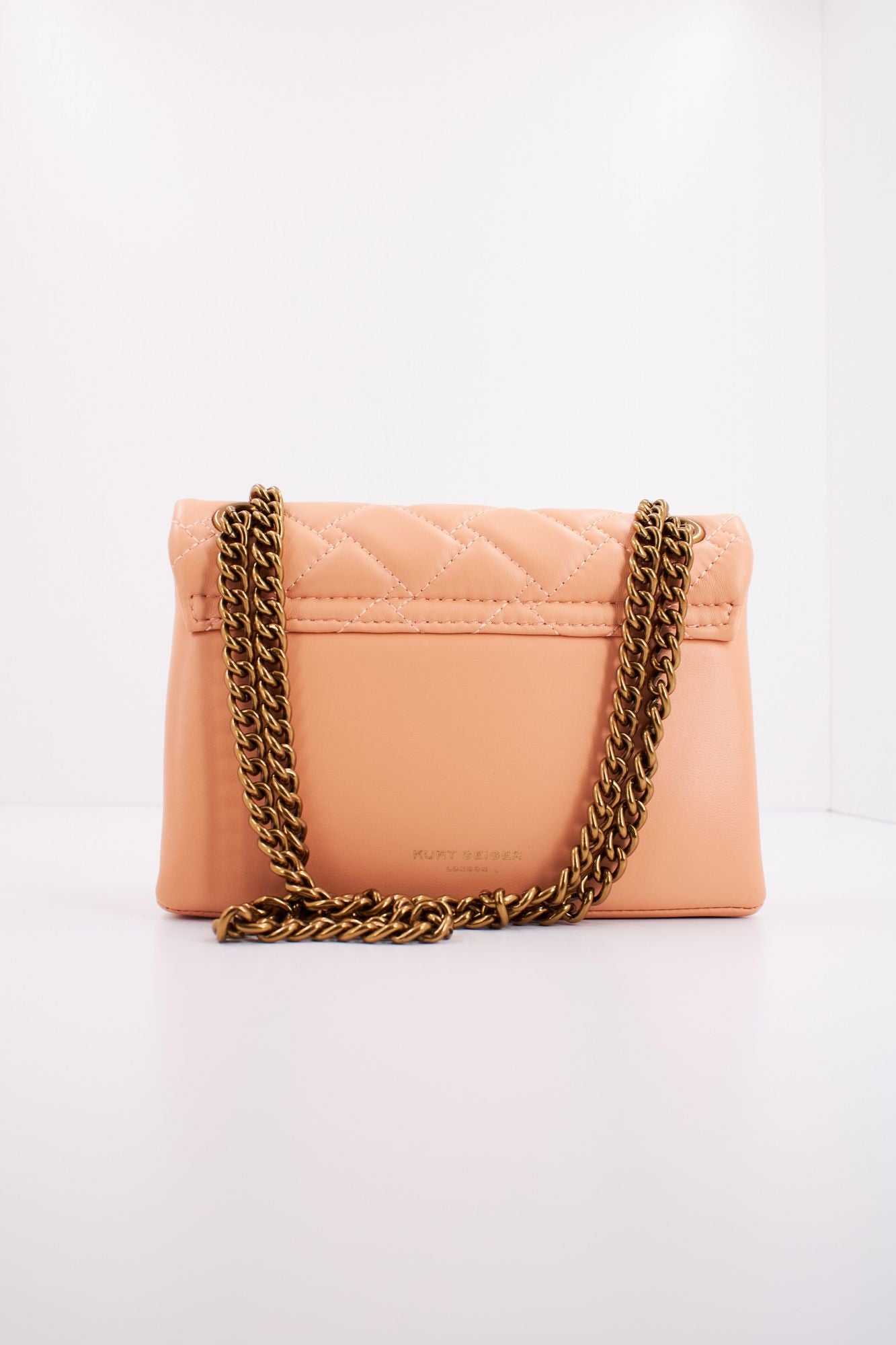 KURT GEIGER LONDON LEATHER MINI KENSINGTON en color NARANJA (3)