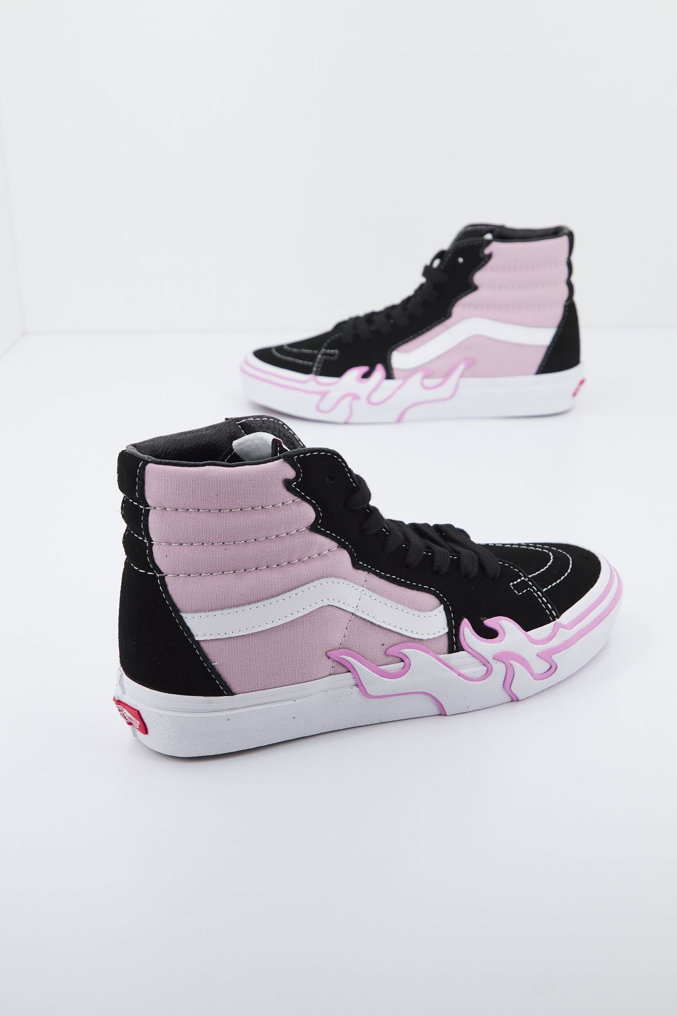 VANS SK8-HI FLAME en color ROSA (1)