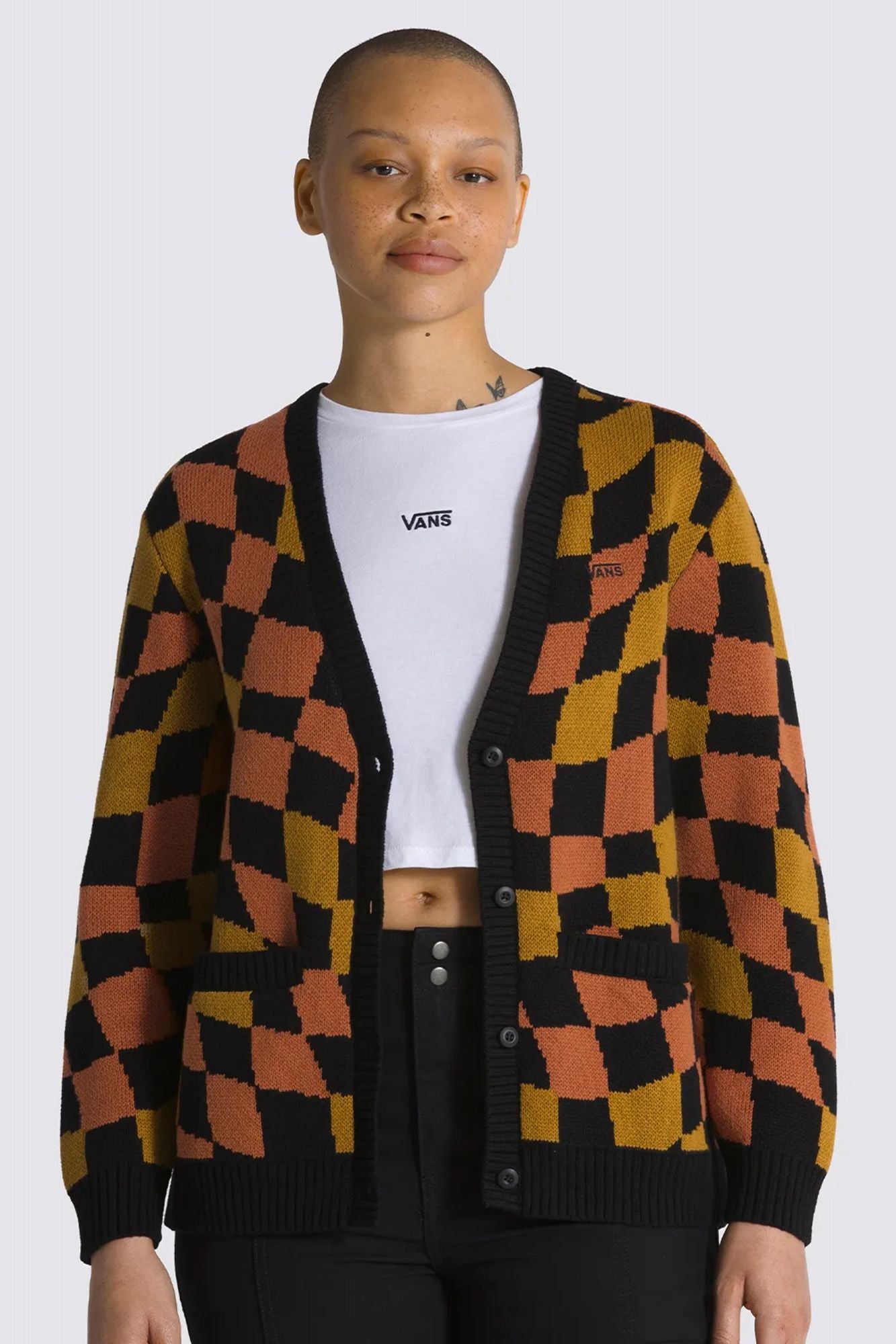 VANS JAGGER SWEATER CARDIGA en color MARRON (1)