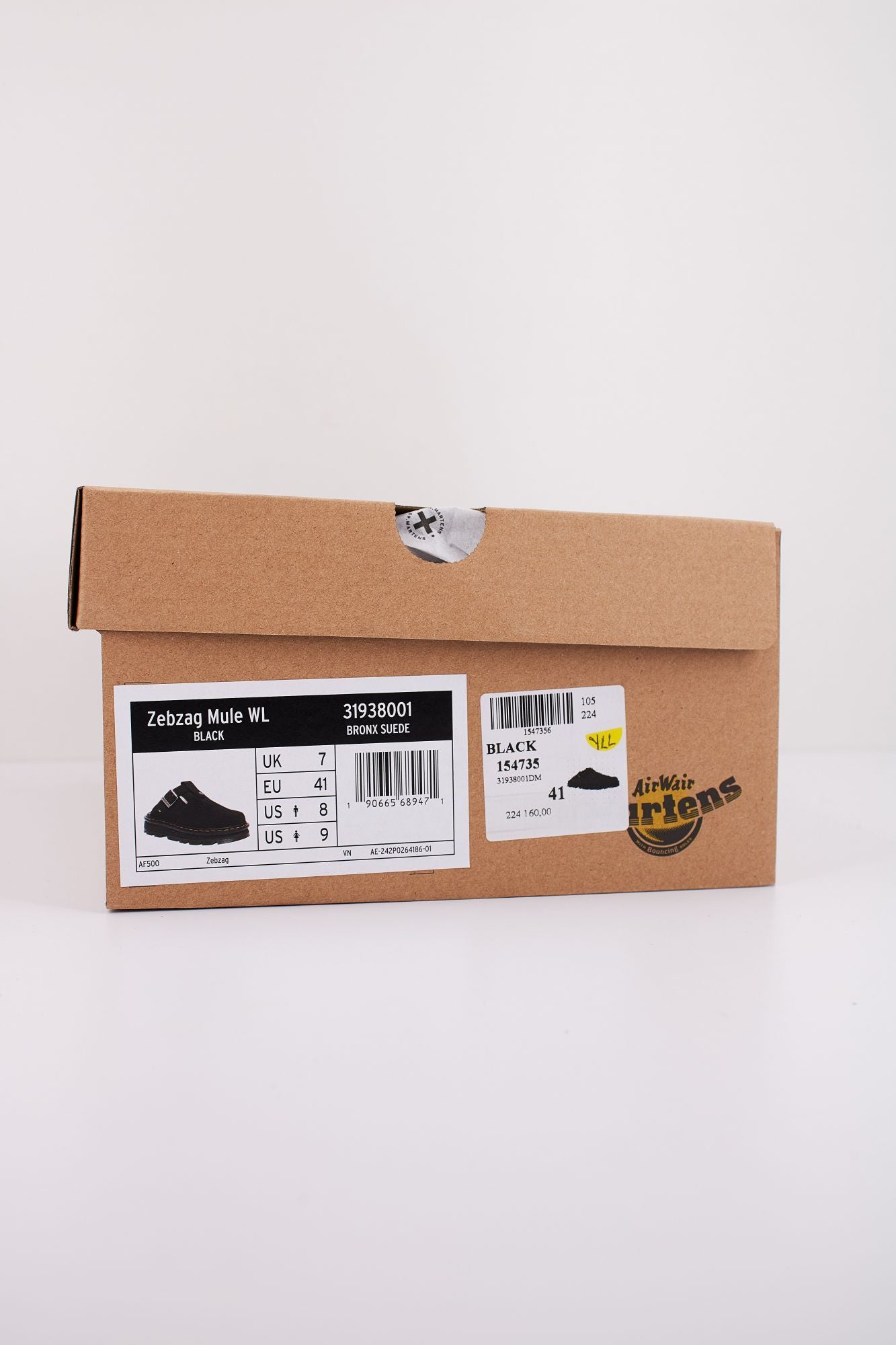 DR. MARTENS  ZEBZAG MULE WL en color NEGRO (6)