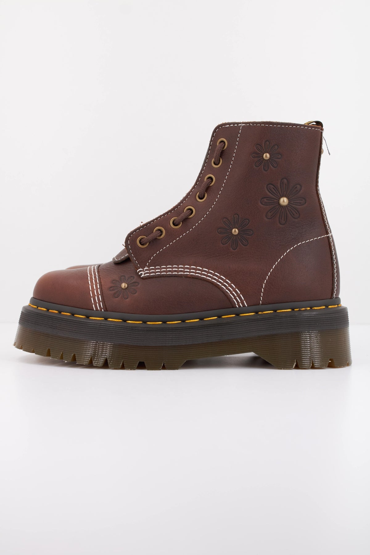 DR. MARTENS SINCLAIR FLOWER en color MARRON (1)