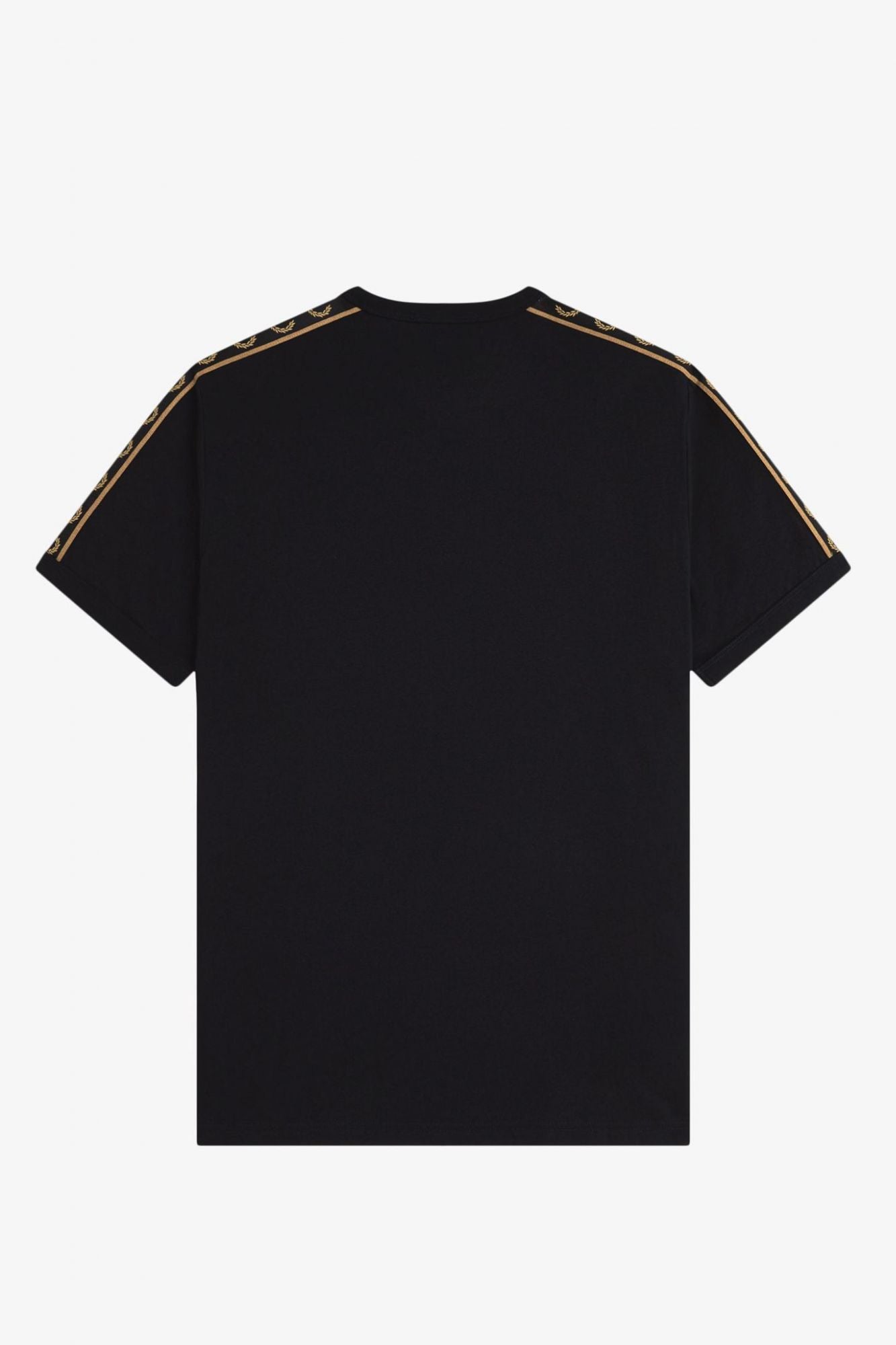 FRED PERRY CONTRAST TAPE RINGER T-SHIR en color NEGRO (3)