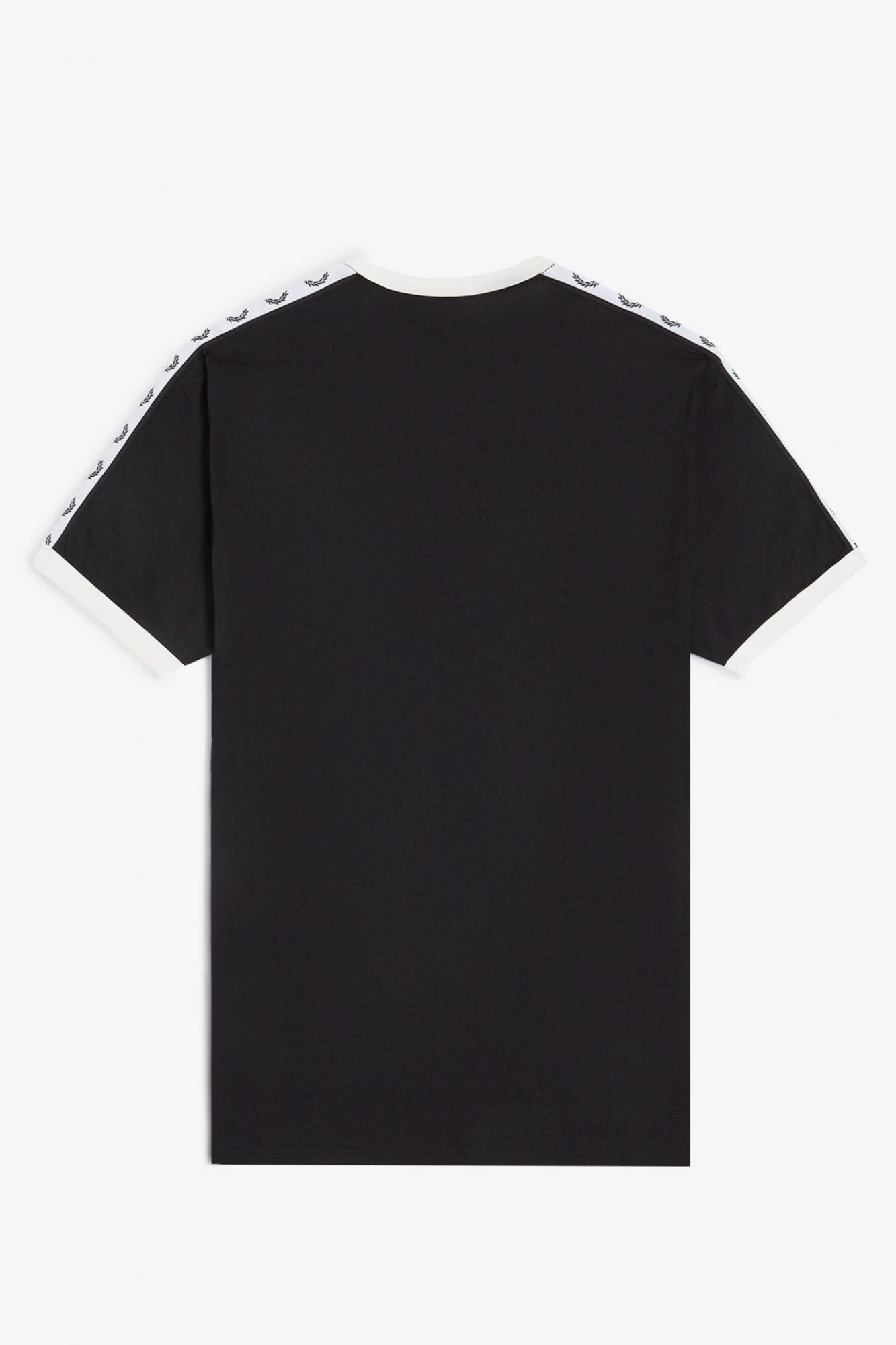 FRED PERRY  TAPED RINGER T-SHIRT en color NEGRO (3)