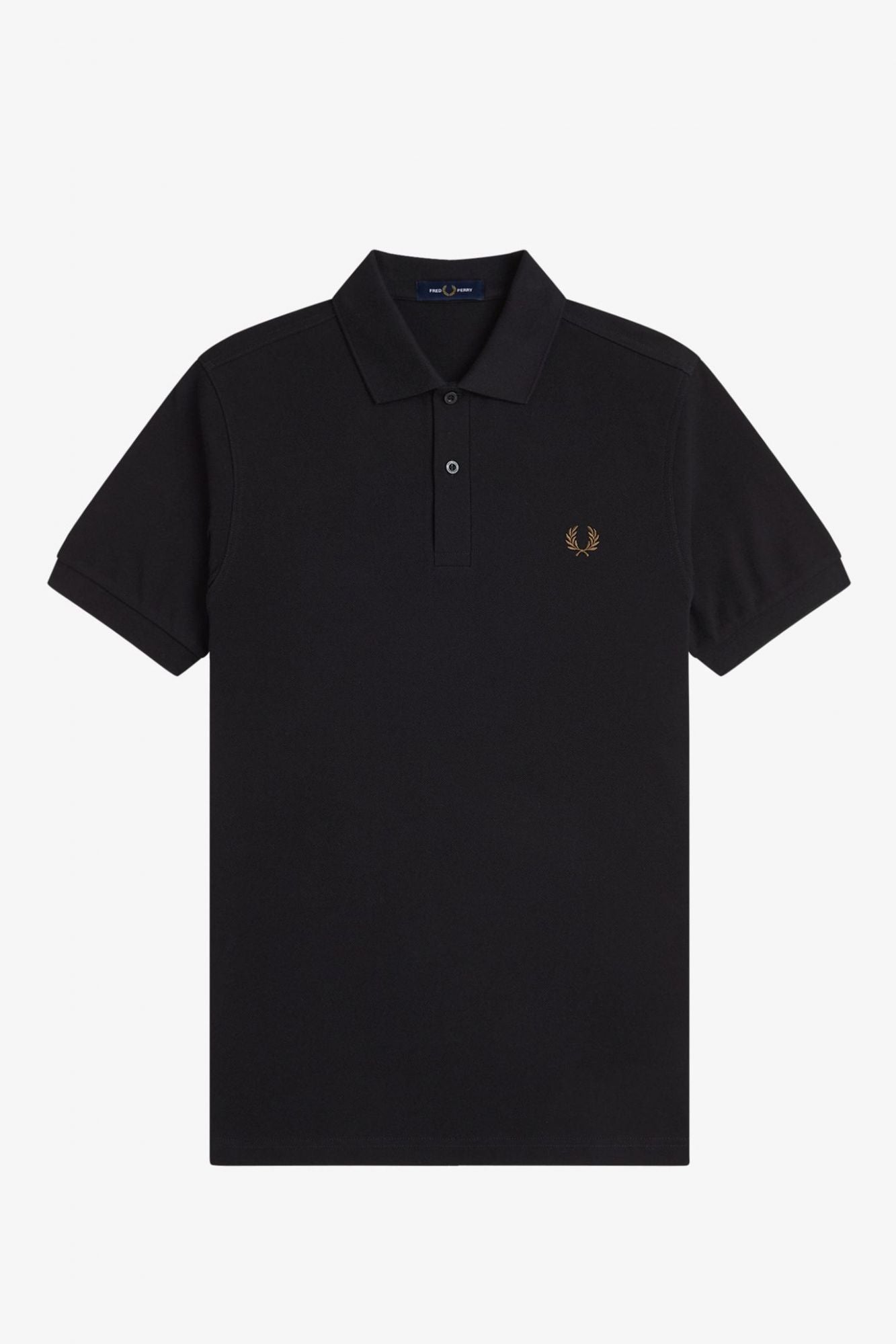 FRED PERRY  PLAIN FRED PERRY SHIRT en color NEGRO (2)