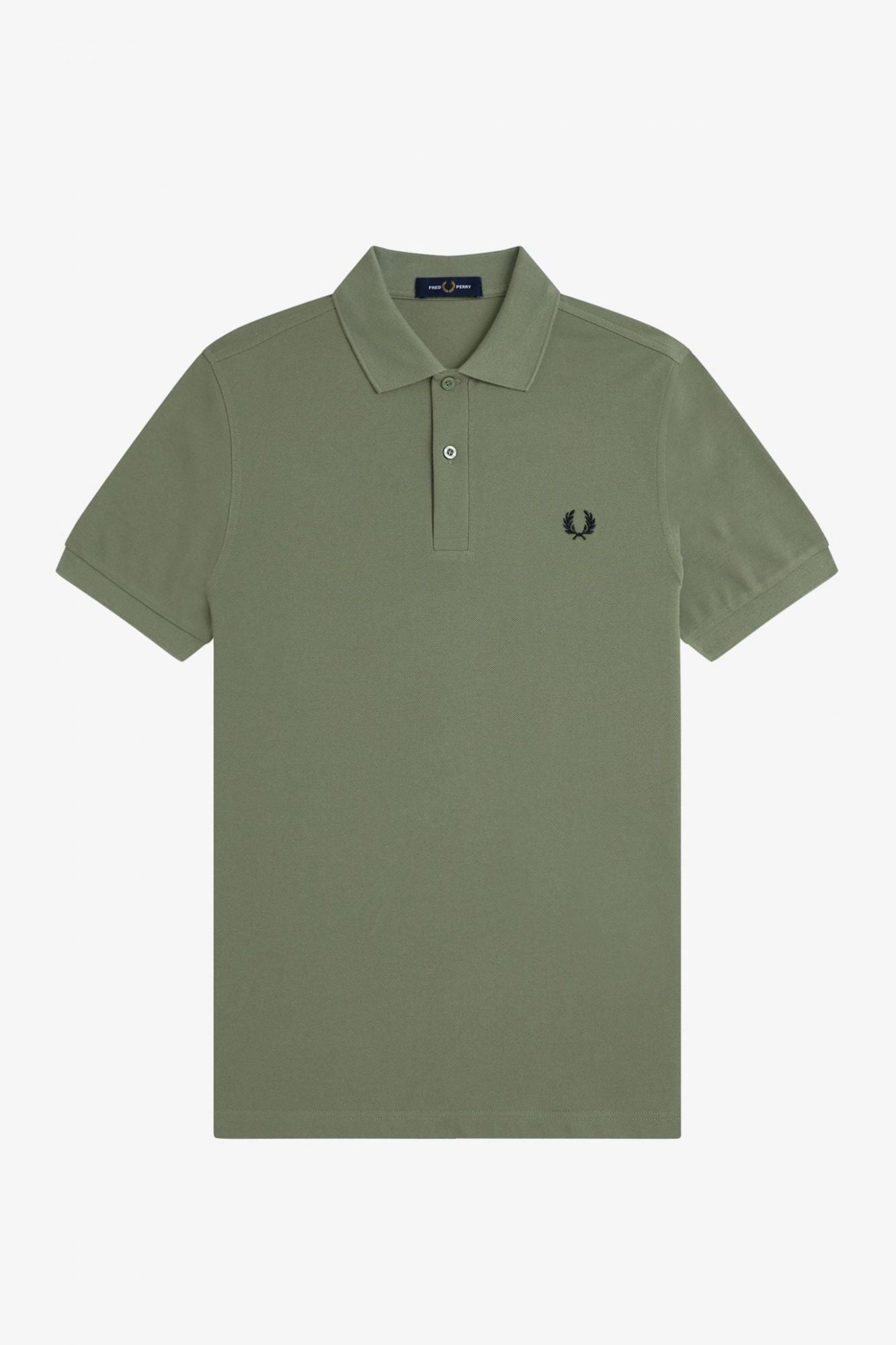 FRED PERRY  PLAIN FRED PERRY SHIRT en color VERDE (2)
