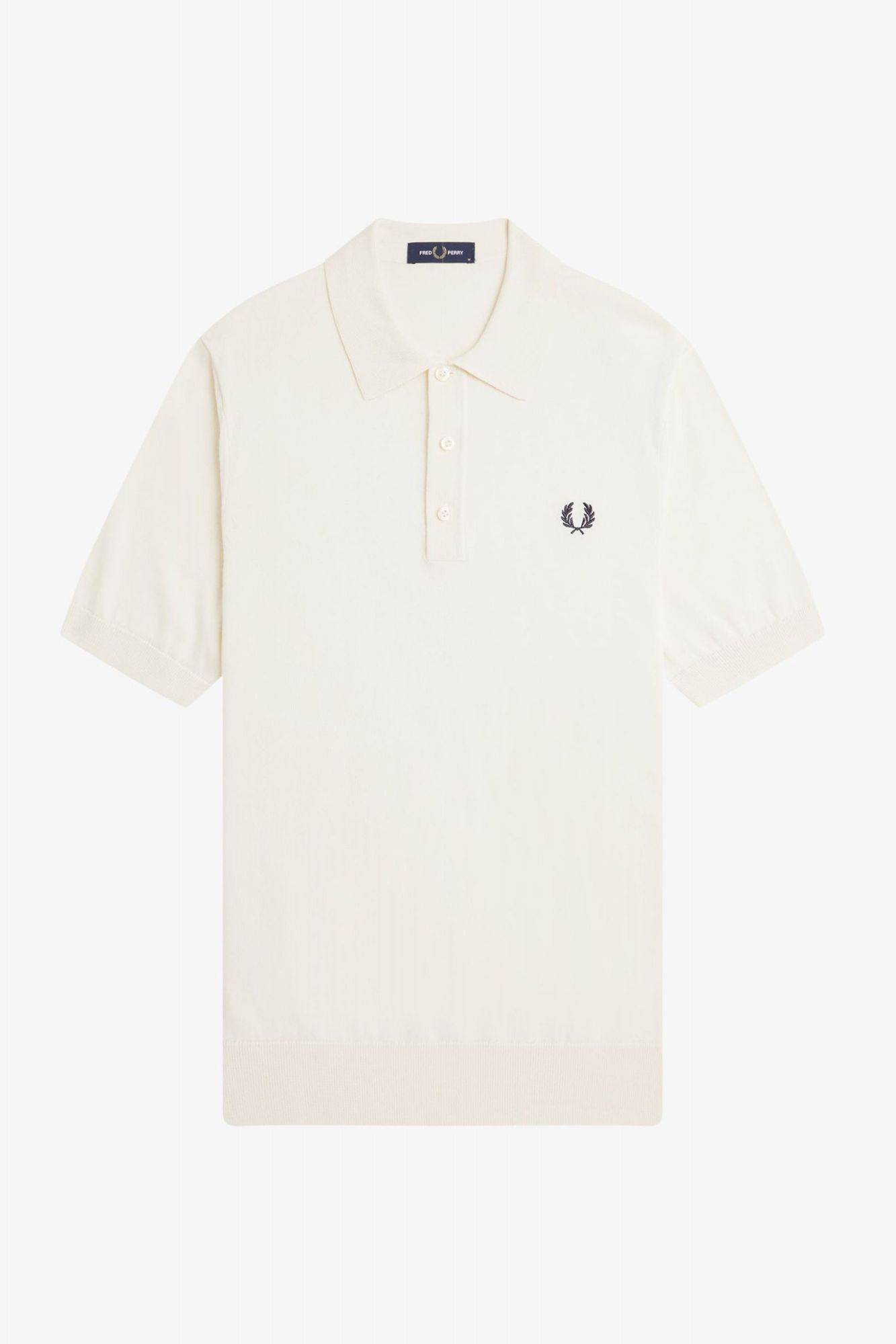 FRED PERRY  COTTON KITTED SHIRT en color BEIS (2)