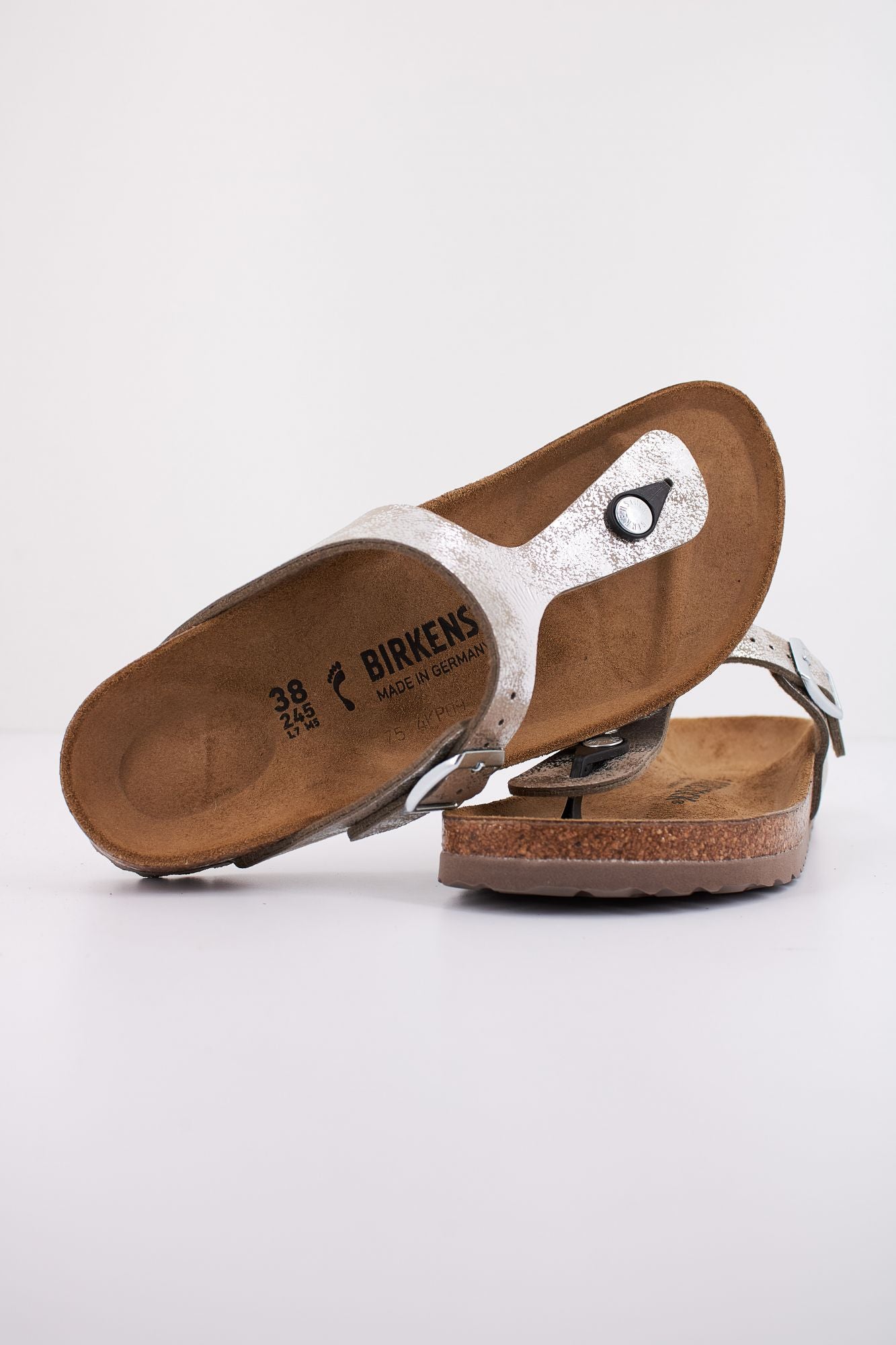BIRKENSTOCK GIZEH SYNTHETICS en color PLATA (4)