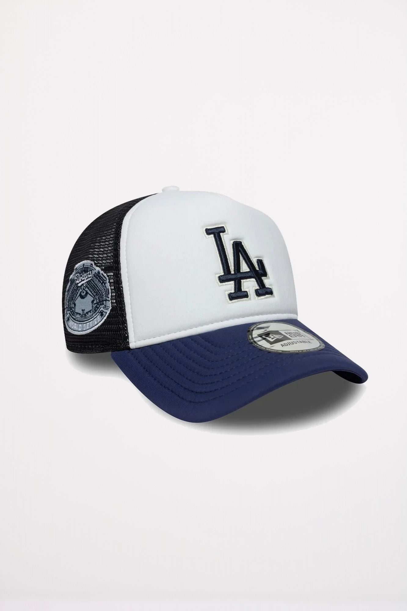 NEW ERA LA DODGERS MLB WORLD SERIES NAVY 9FORTY E-FRAME TRUCKER ADJUSTAB en color AZUL (1)