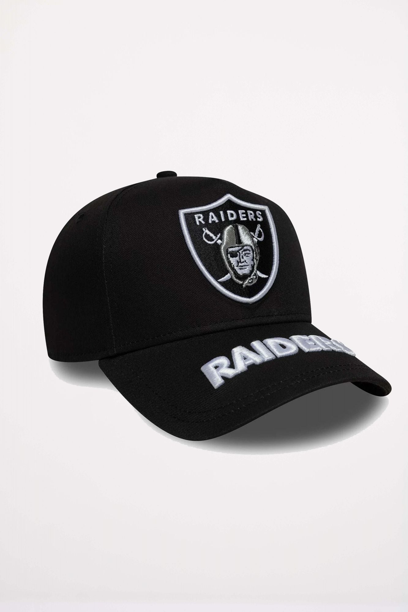 NEW ERA LAS VEGAS RAIDERS MLB VISOR HIT BLACK 9FORTY E-FRAME en color NEGRO (3)