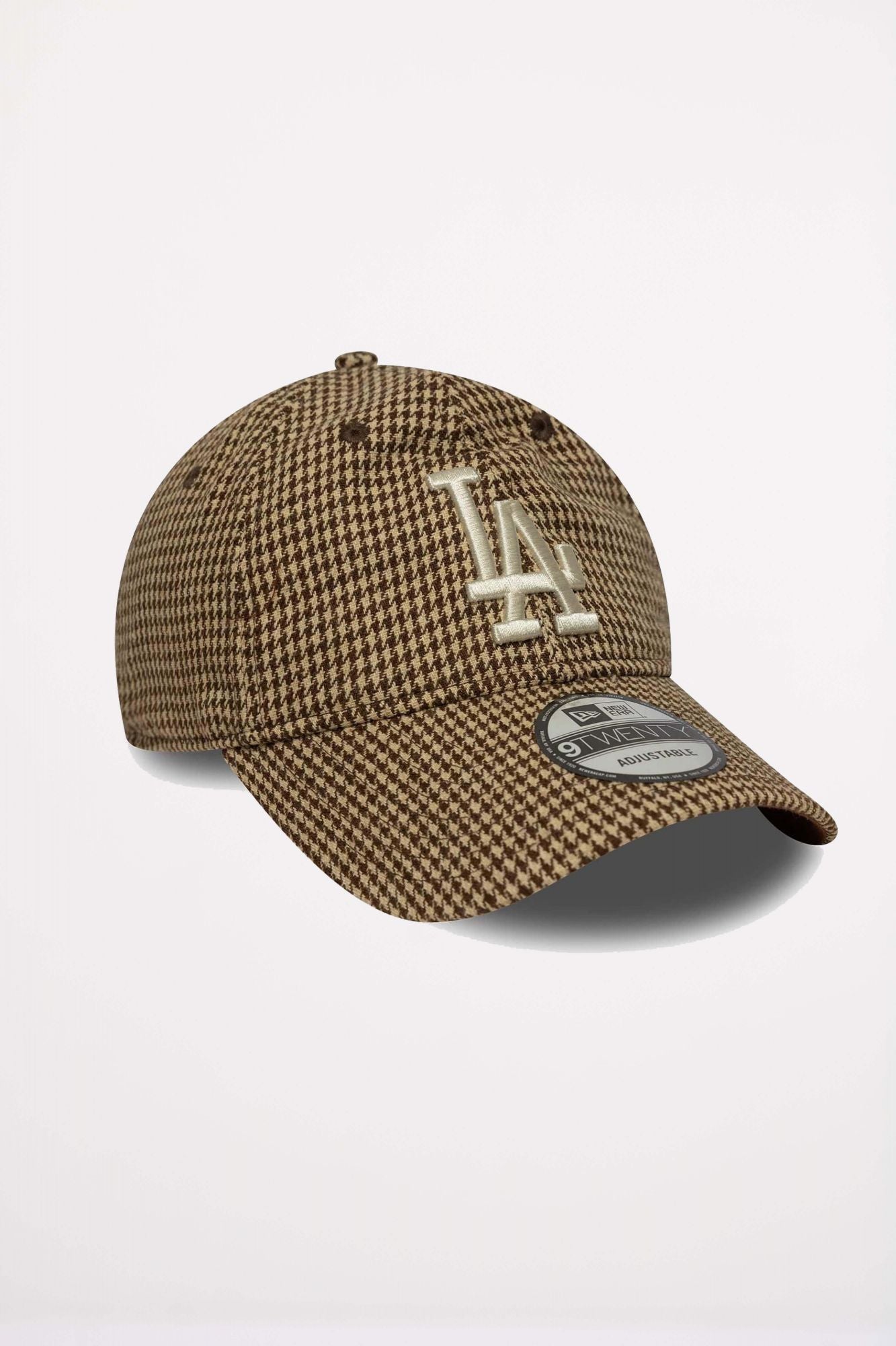 NEW ERA LA DODGERS MLB HOUNDSTOOTH BROWN 9TWENTY en color MARRON (3)