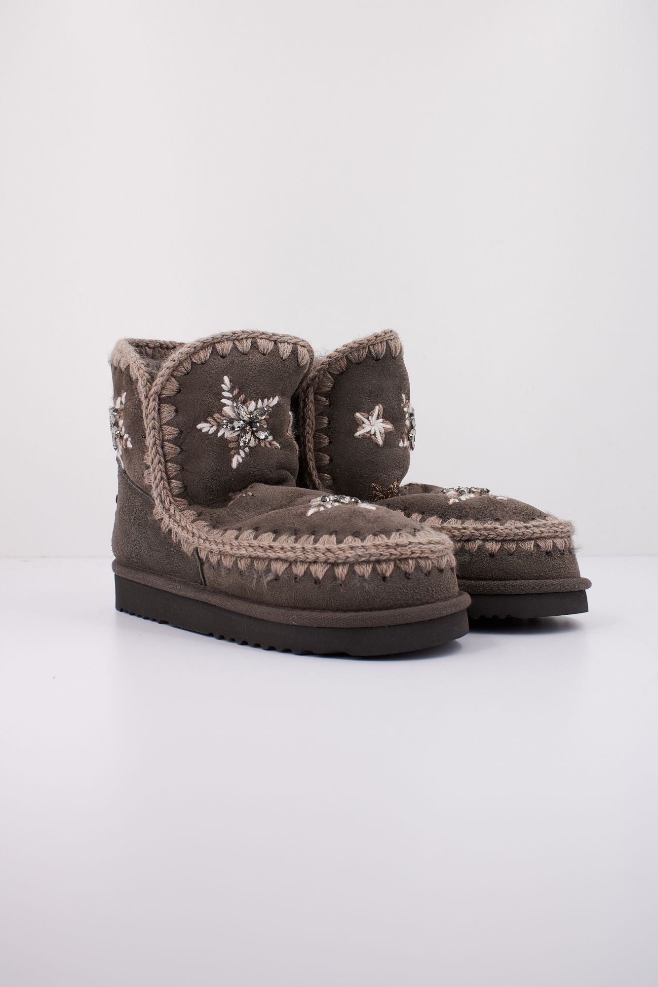 MOU ESKIMO WOOL STARS&RHINEST en color GRIS (2)