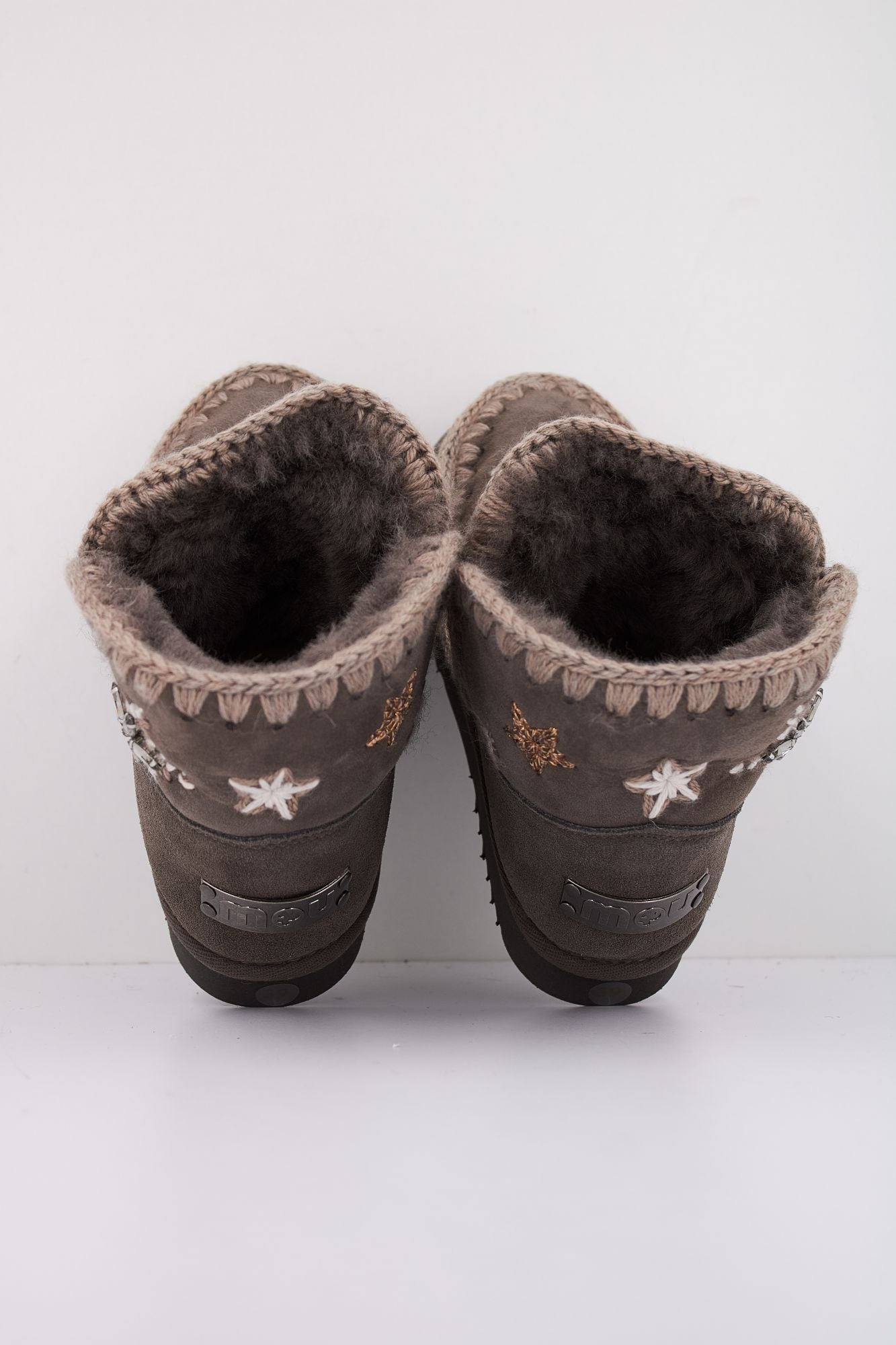 MOU ESKIMO WOOL STARS&RHINEST en color GRIS (3)