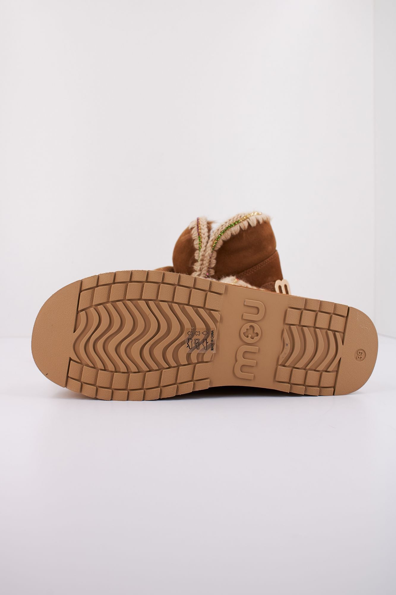 MOU ESKIMO 18 PLATFORM RHINESTONES en color MARRON (5)