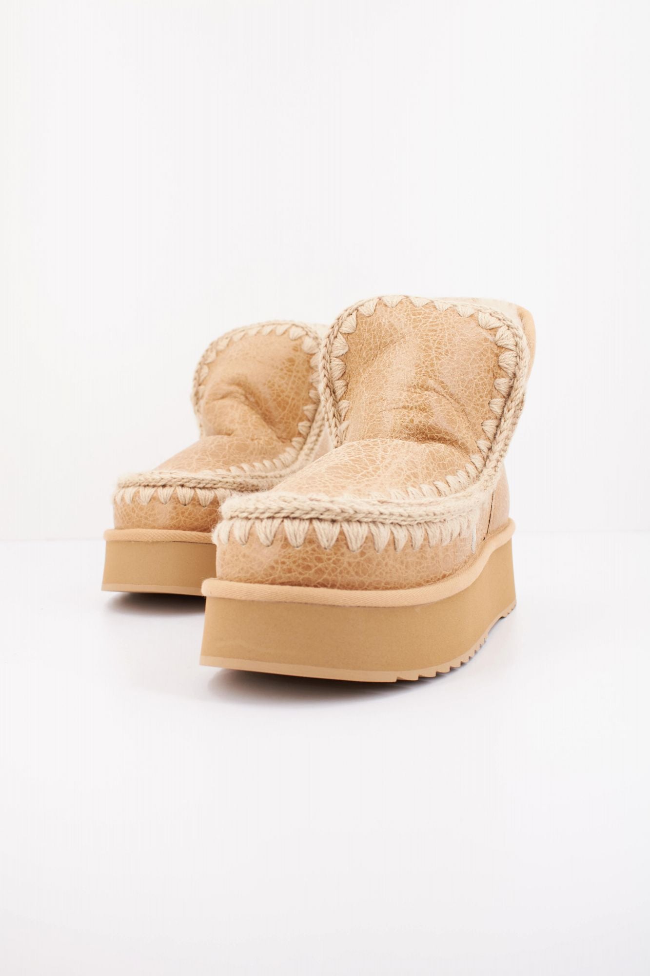 MOU ESKIMO SNEAKER BOOTS en color MARRON CLARO (2)