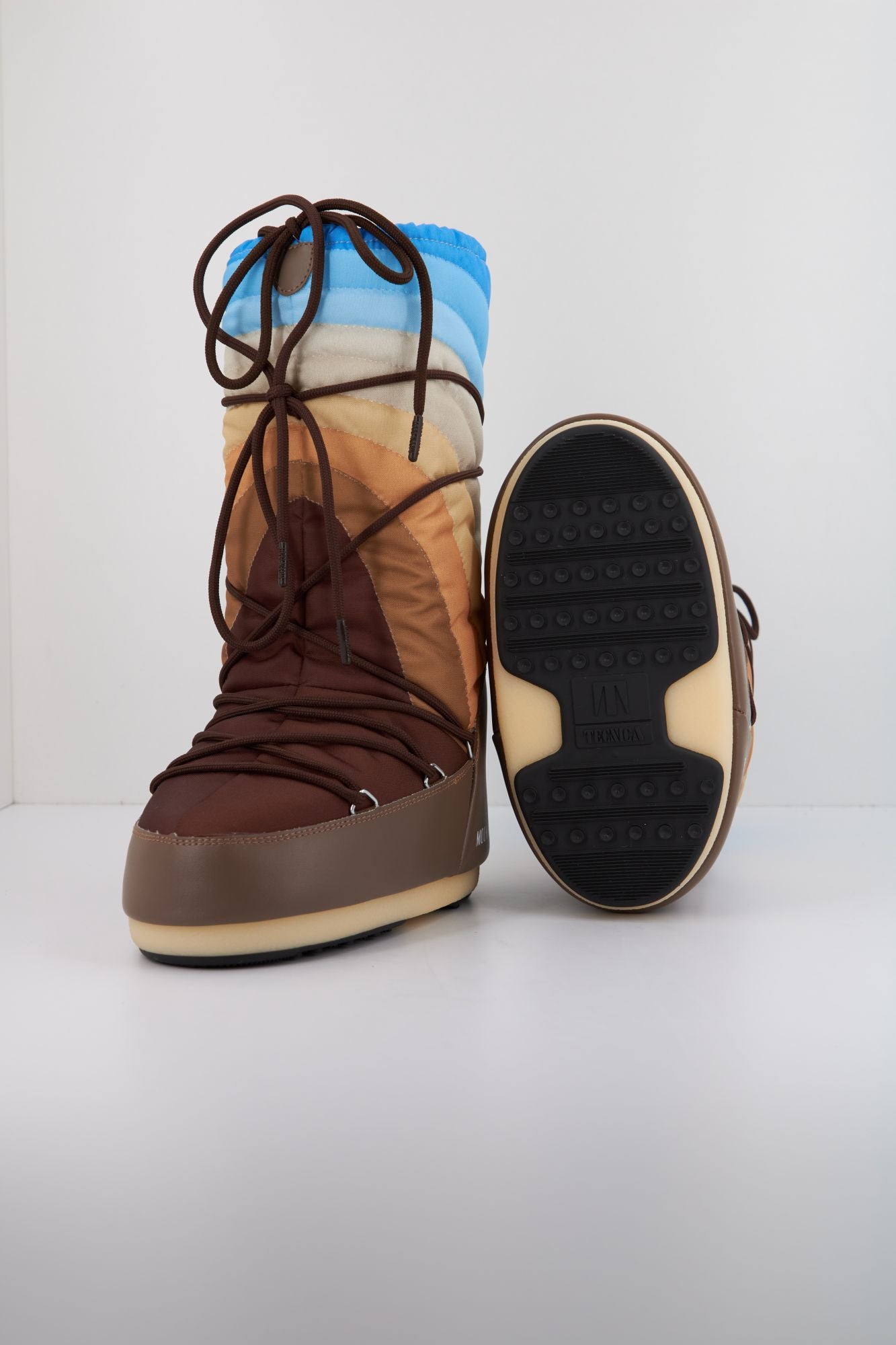 MOON BOOT MB ICON RAINBOW en color MARRON (4)