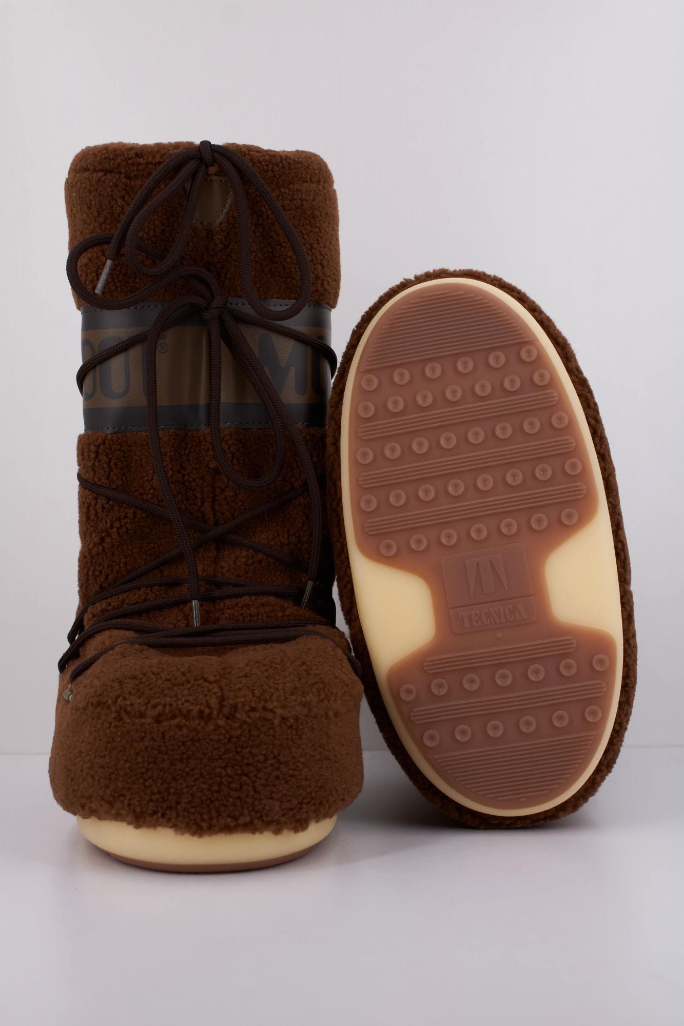 MOON BOOT  MB ICON FLEECE  en color MARRON (5)
