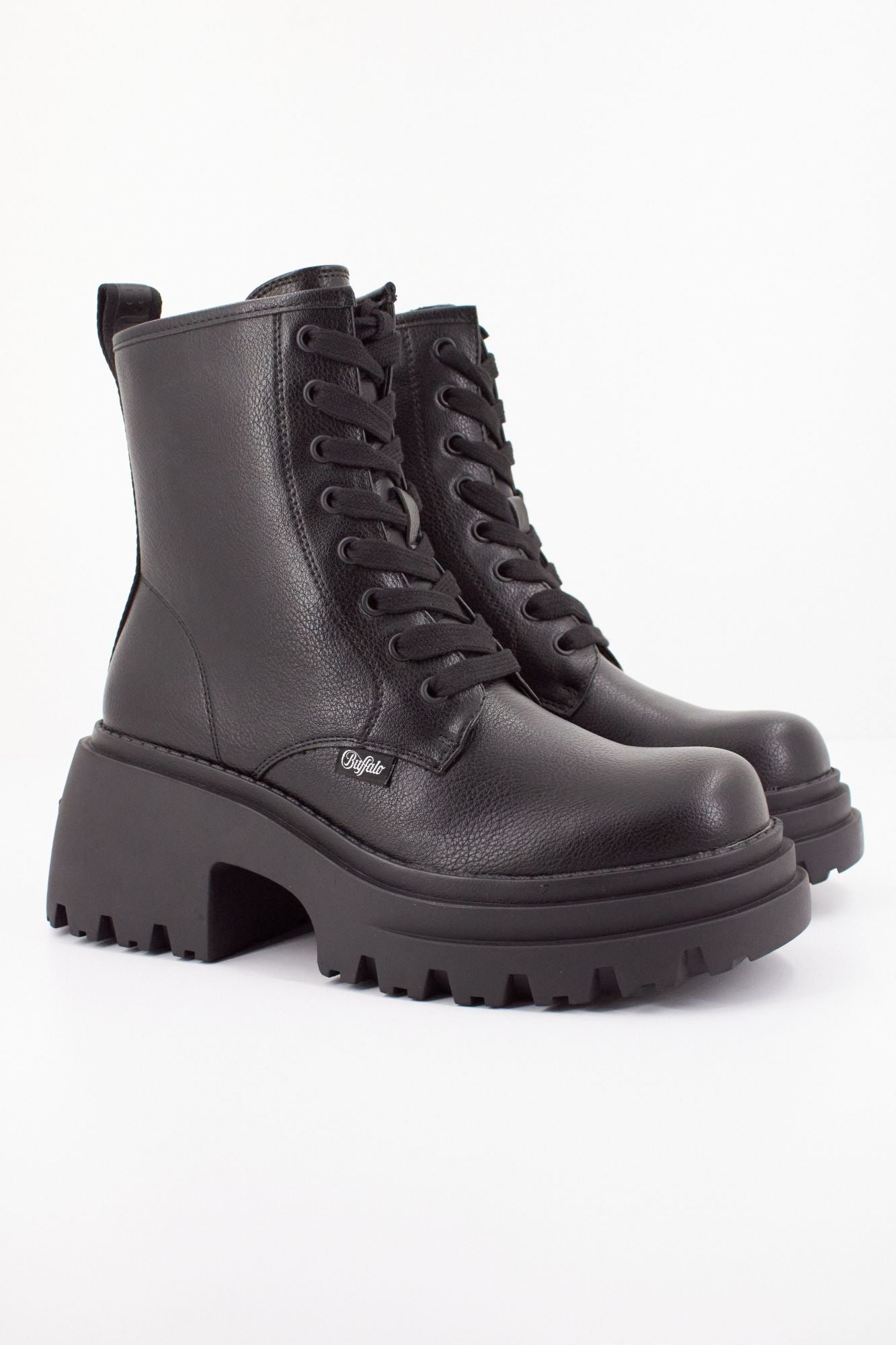BUFFALO BRAVR LACE UP en color NEGRO (2)