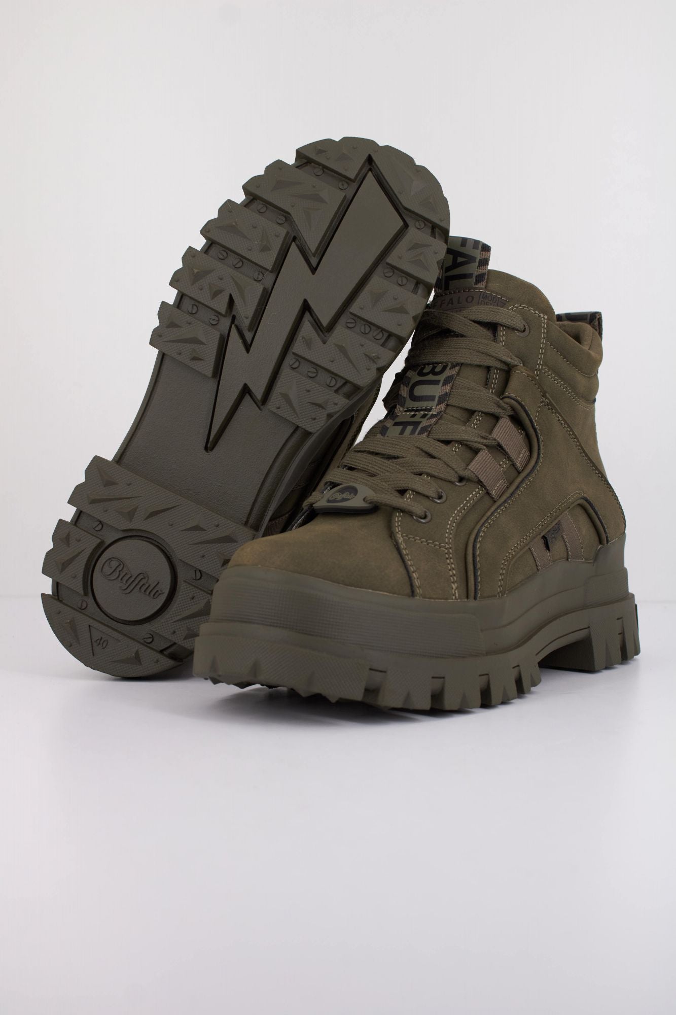 BUFFALO ASPHA NC MID VEGAN NU en color VERDE (4)