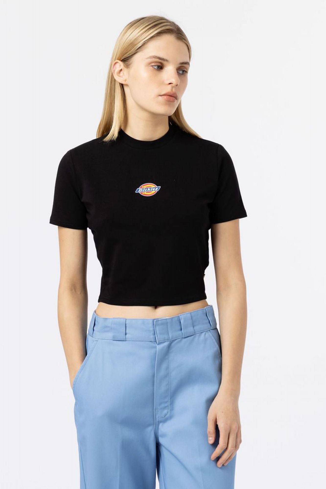 DICKIES MAPLE VALLEY TEE BLACK en color NEGRO (1)