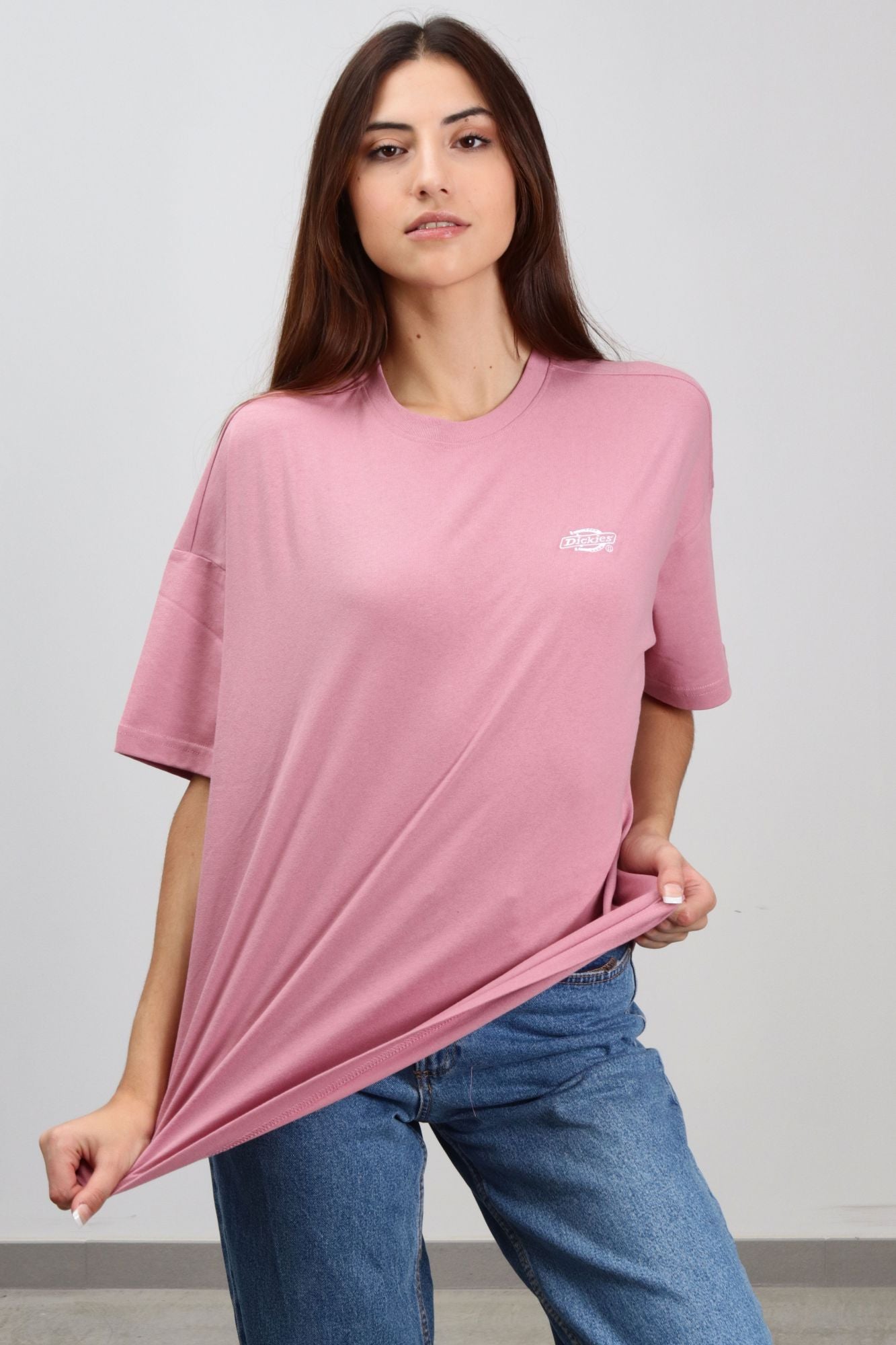 DICKIES SUMMERDALE TEE SS W en color ROSA (1)