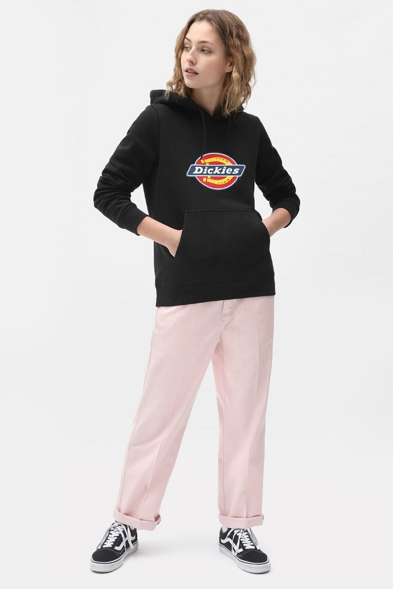 DICKIES  ICON LOGO HOODIE W en color NEGRO (4)