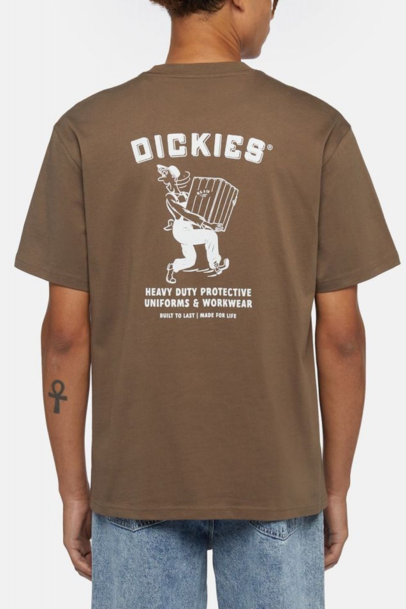 DICKIES  BUILDER TEE SS en color MARRON (3)