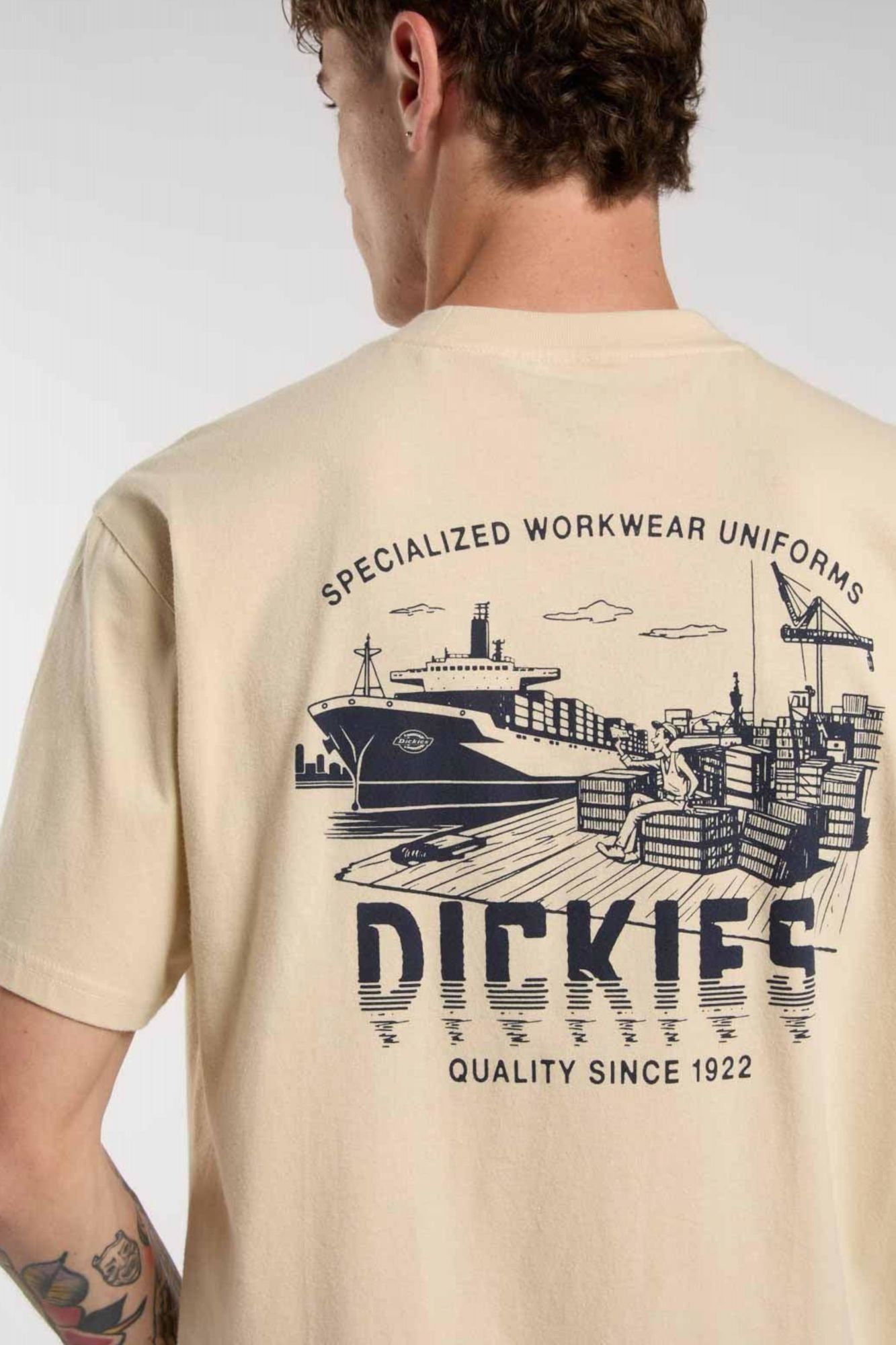 DICKIES PELHAM TEE en color BEIS (3)