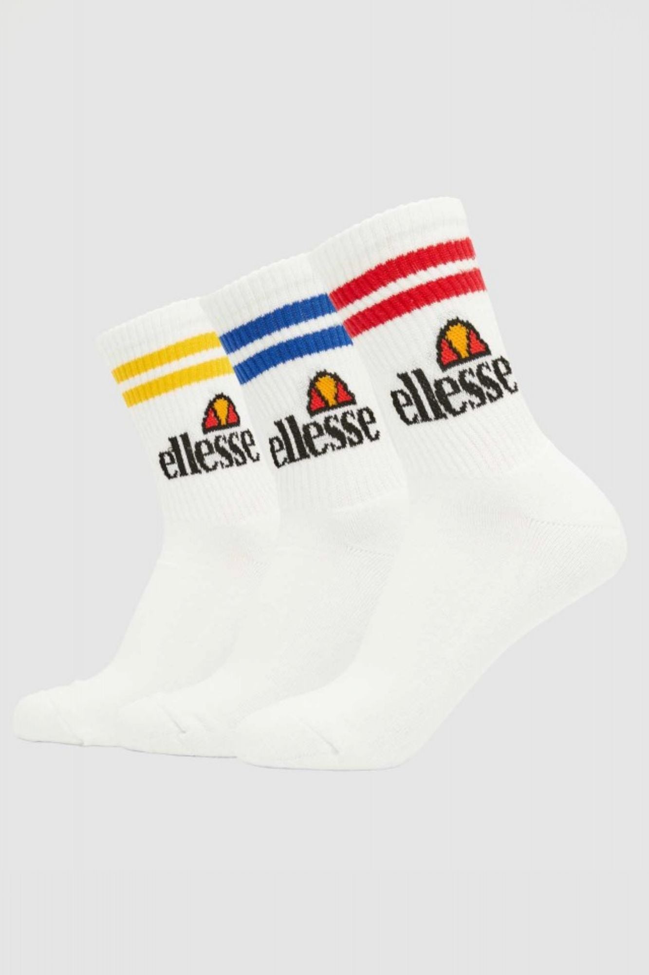 ELLESSE PULLO PACK 3 SOCKS en color BLANCO (1)