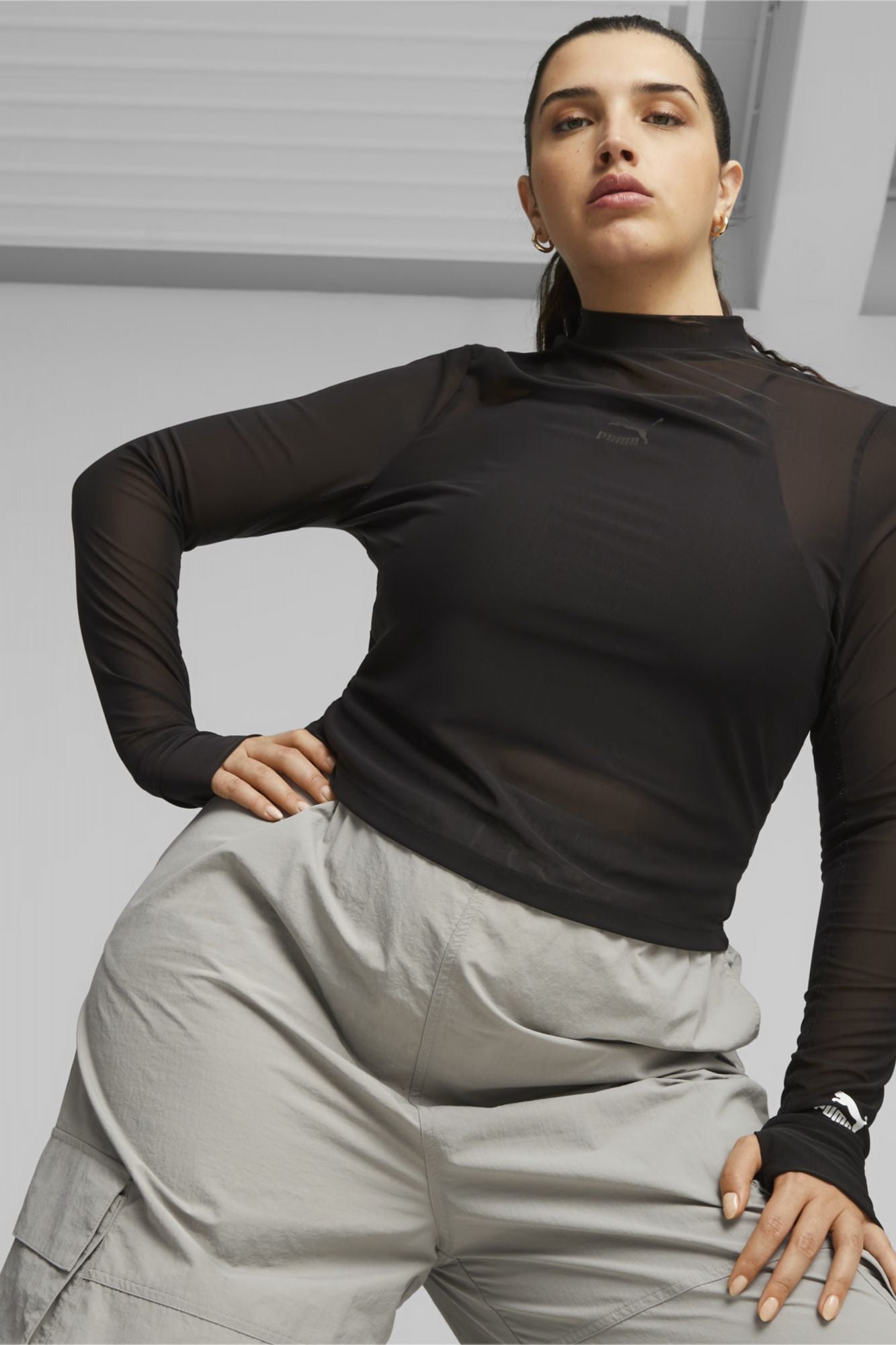 PUMA DARE TO LONG SLEEVE en color NEGRO (1)