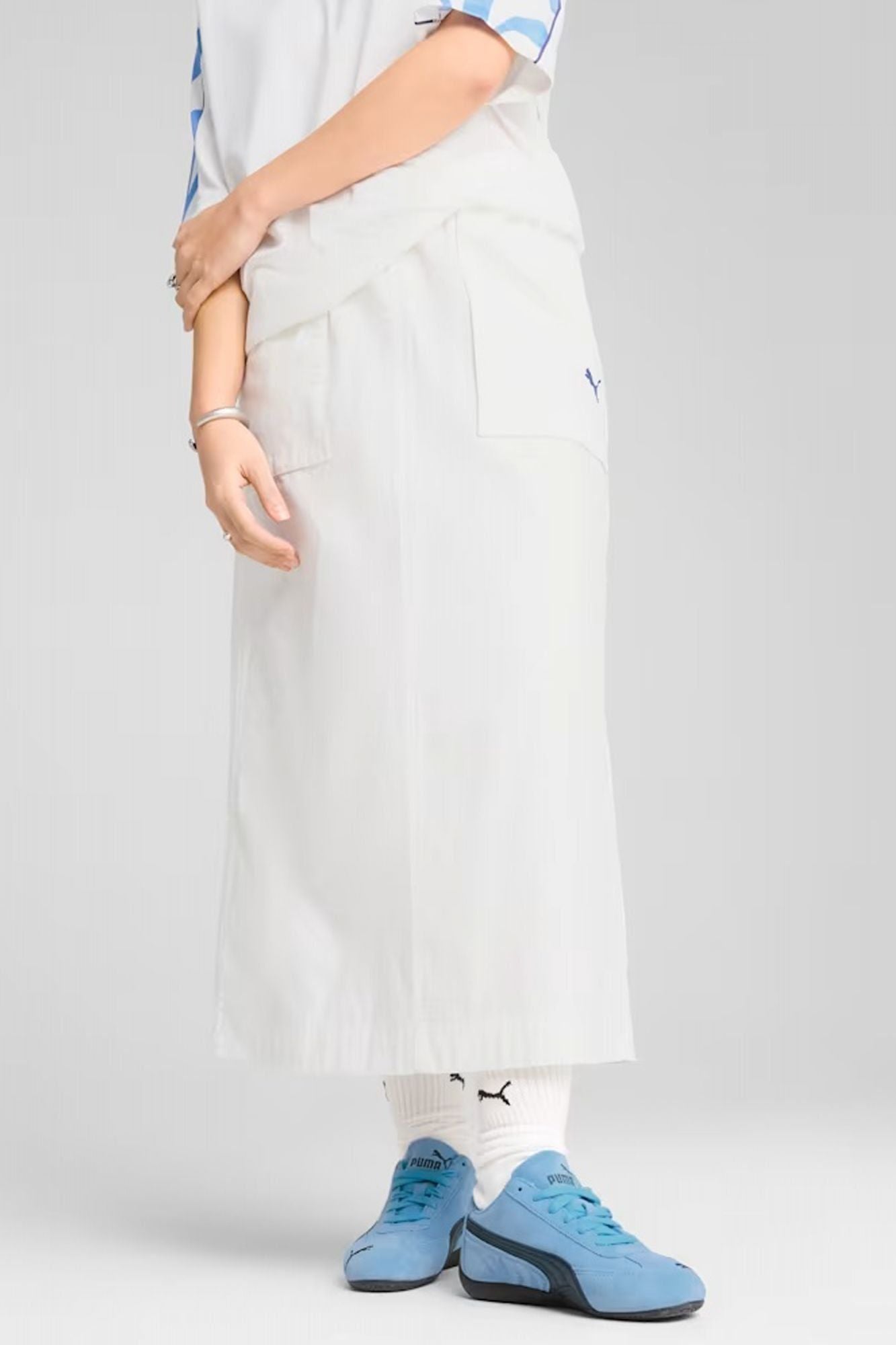 PUMA FUTURE ARCHIVE SKIRT en color BLANCO (1)