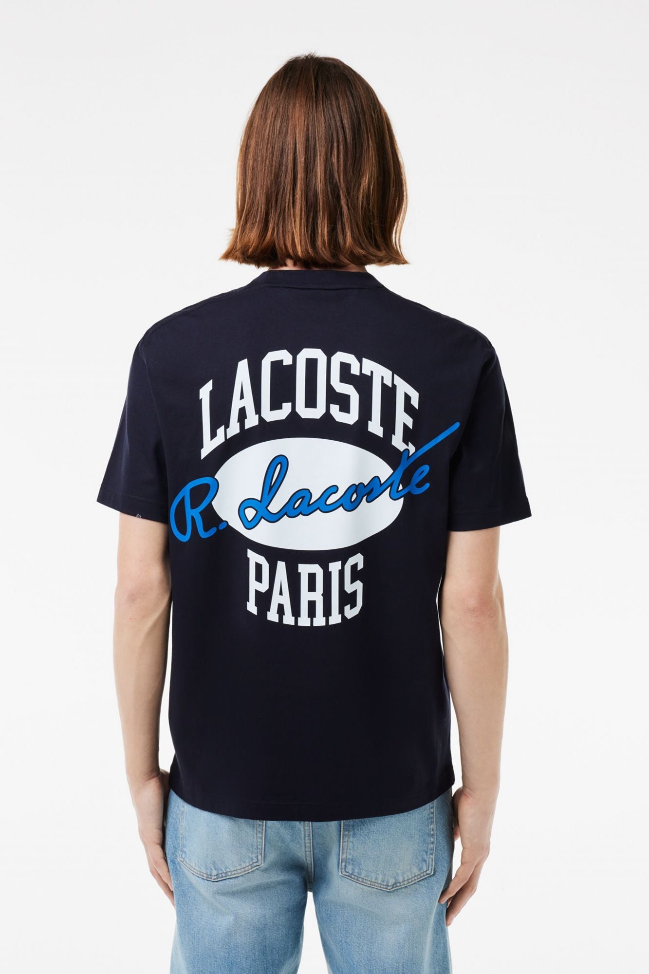 LACOSTE TH8590 TEE-SHIRT en color AZUL (3)
