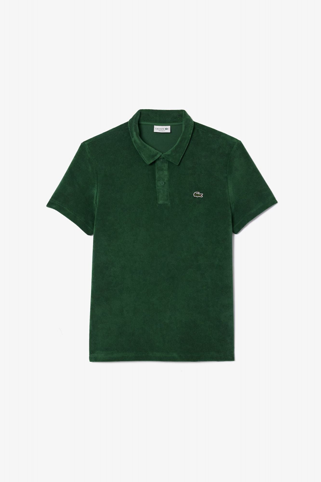 LACOSTE SLEEVED RIBBED COLLAR en color VERDE (2)
