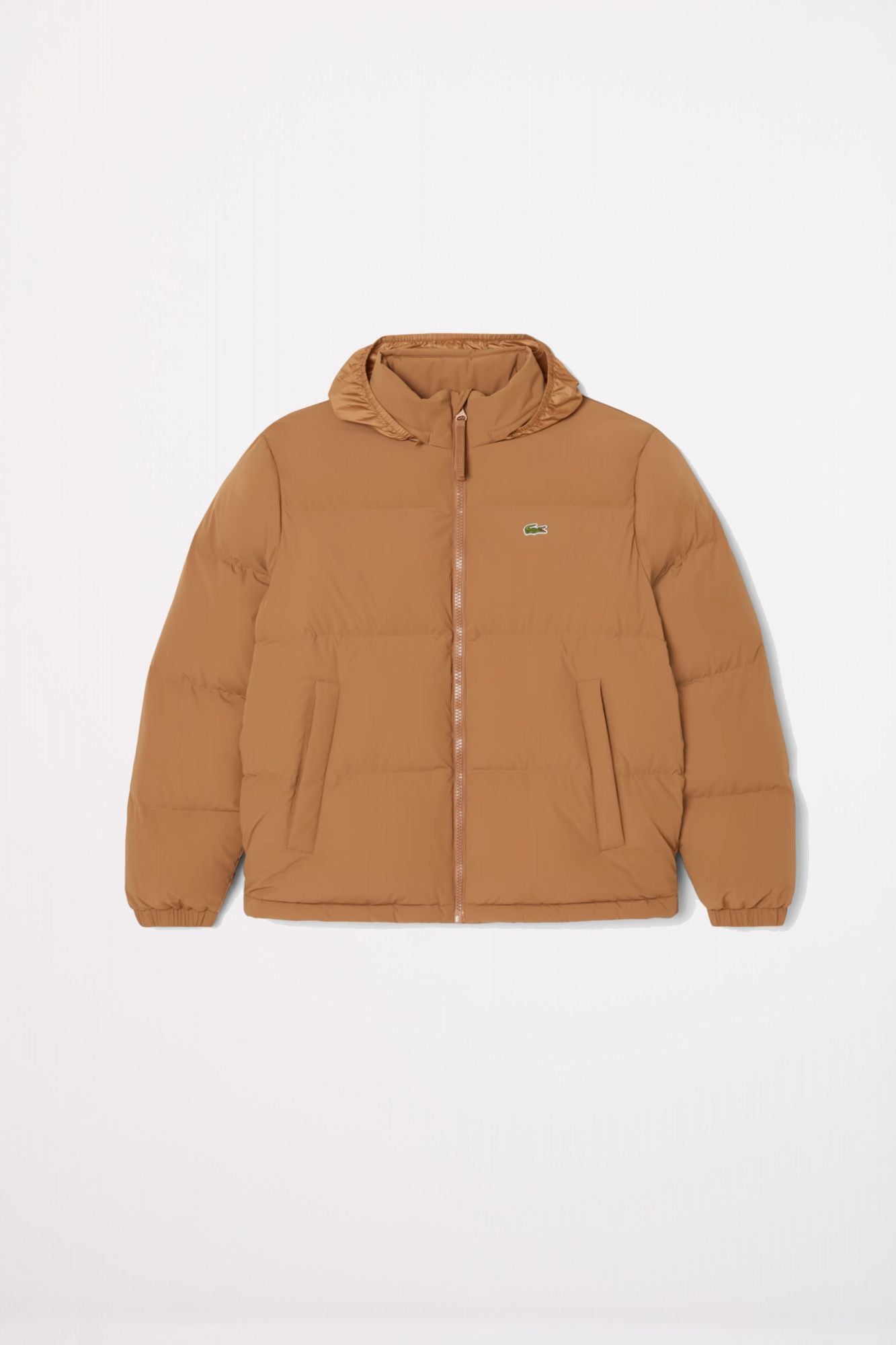LACOSTE HOODED DOWN JACKET en color MARRON (2)
