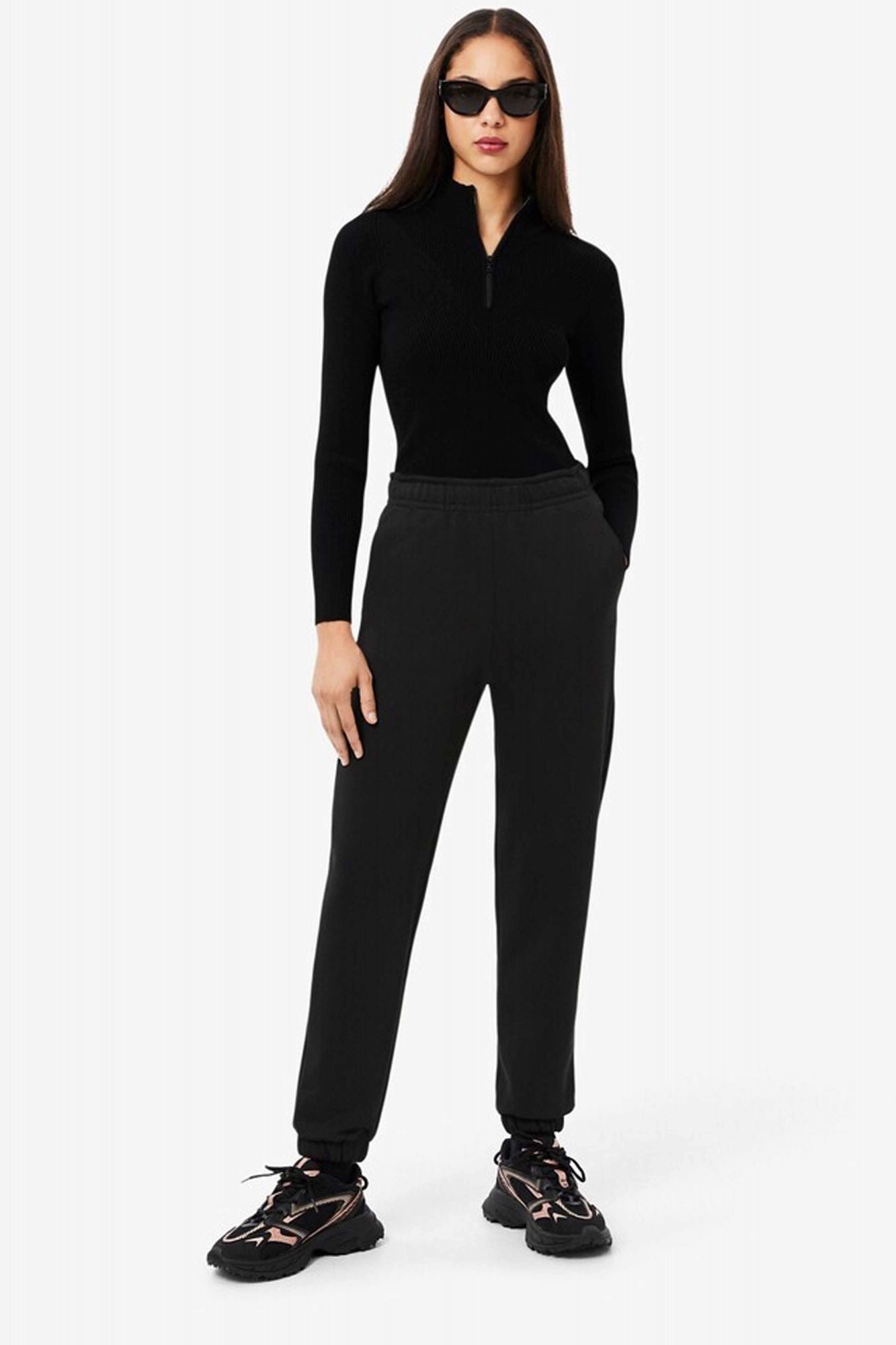 LACOSTE FLEECE SWEATPANTS en color NEGRO (4)
