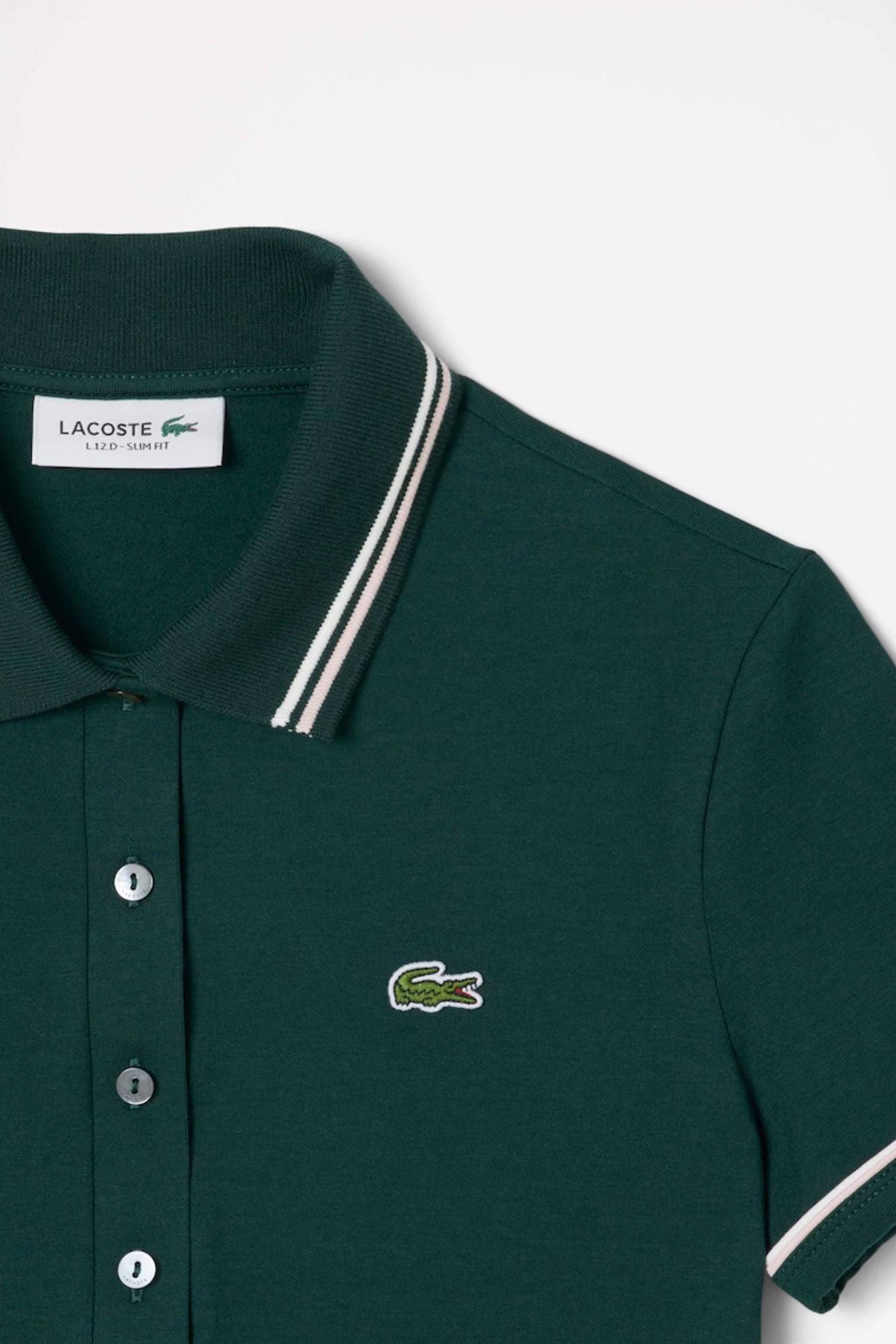 LACOSTE SLIM FIT POLO en color VERDE (2)
