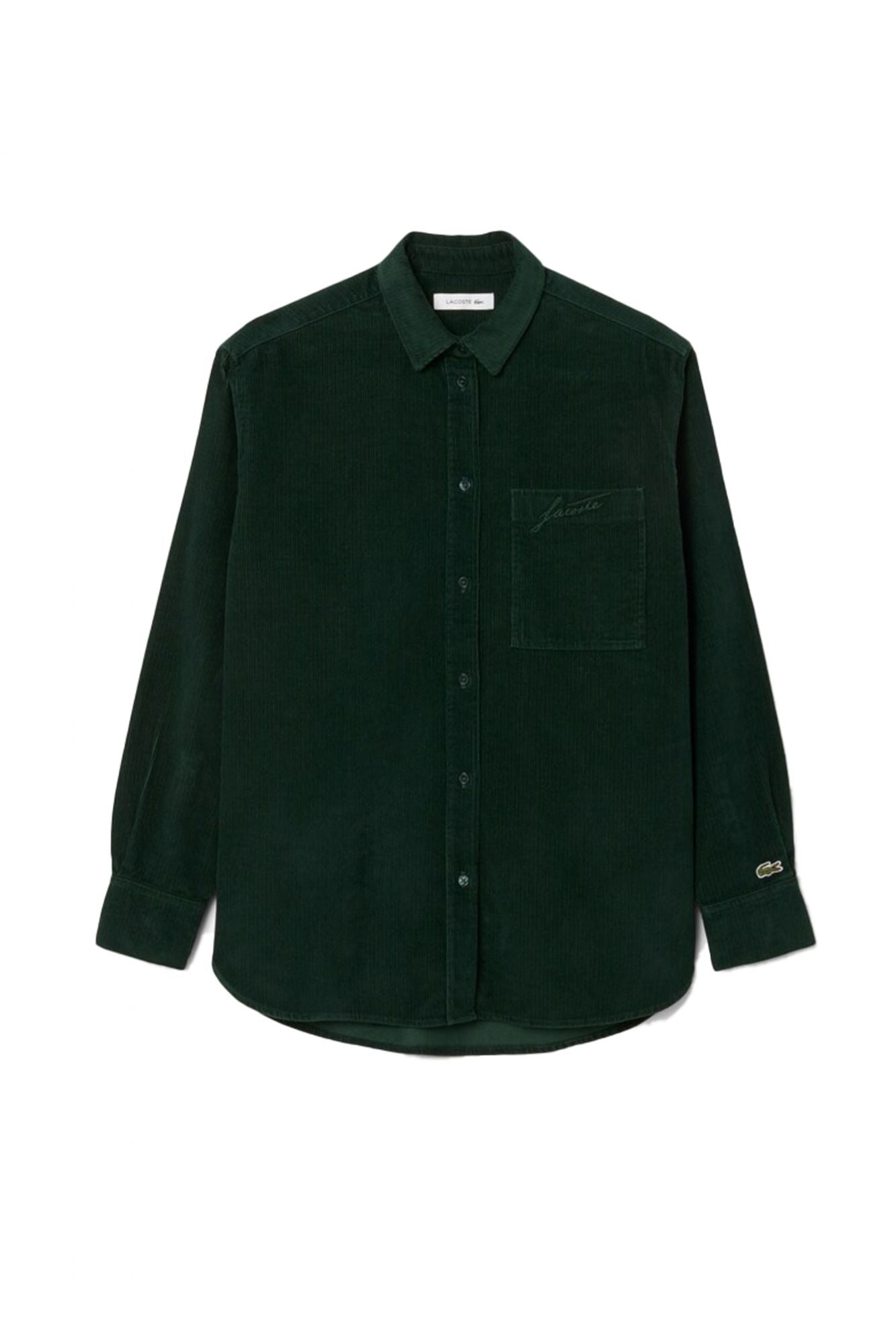 LACOSTE  LONG SLEEVED SHIRT  en color VERDE (2)